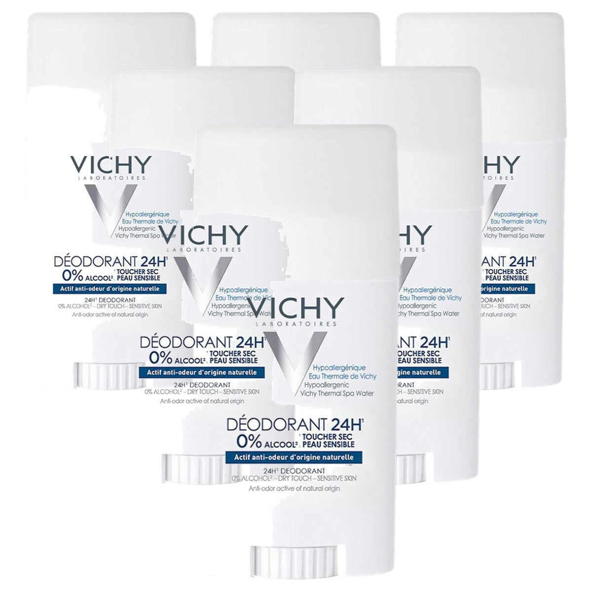 Vichy Deodorant Dermo-Tolerance Huidkalmerende Deostick, 40 ml - 6-pack