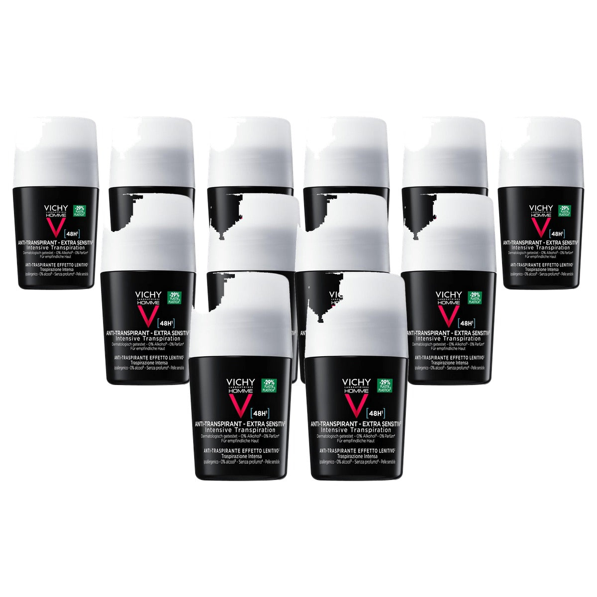 Vichy Homme Anti-Transpirant 48H Roll-On voor de Gevoelige Huid 2 x 50 ml - 6-pack