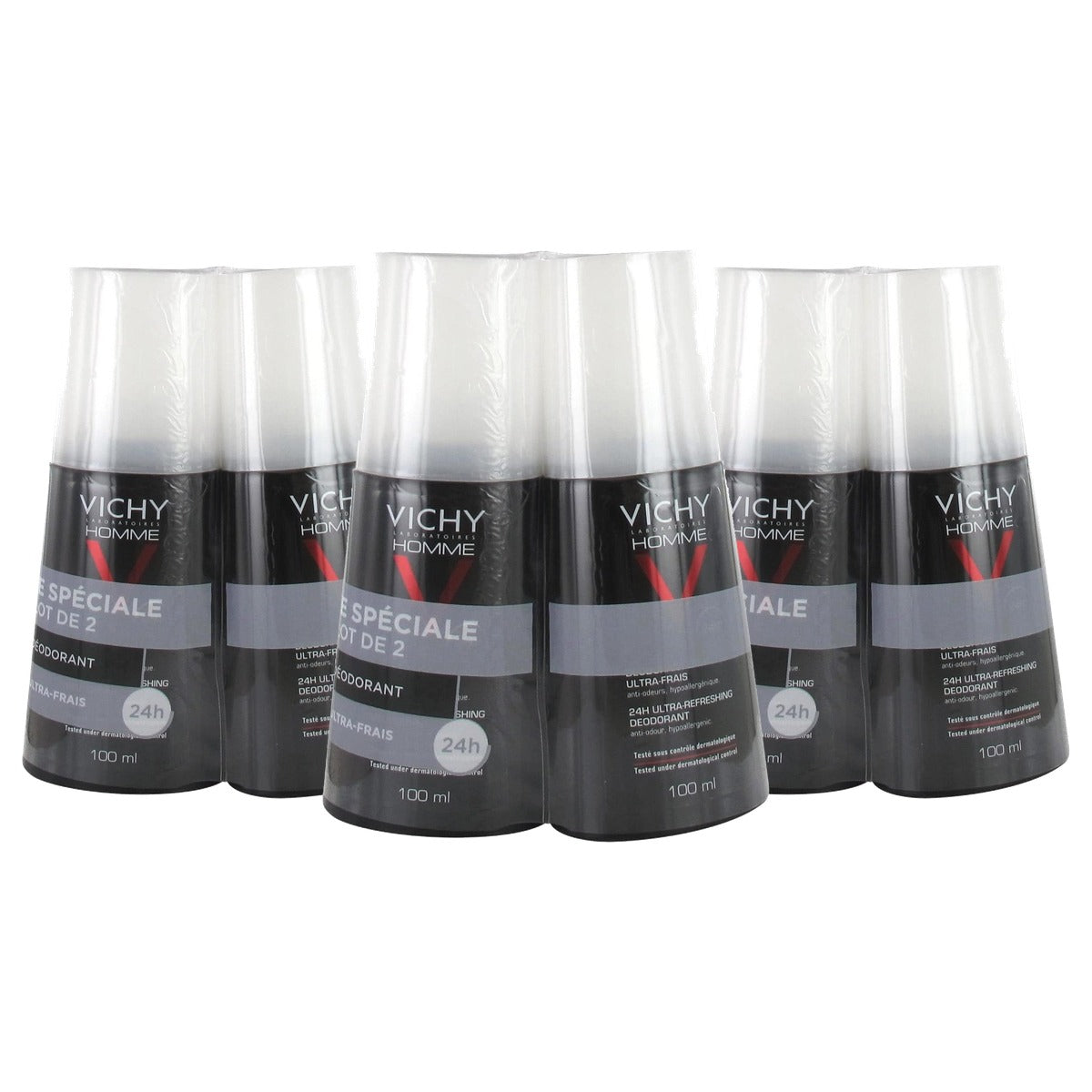 Vichy Homme Ultra-Fresh Deospray 2 x 100 ml - 3-pack