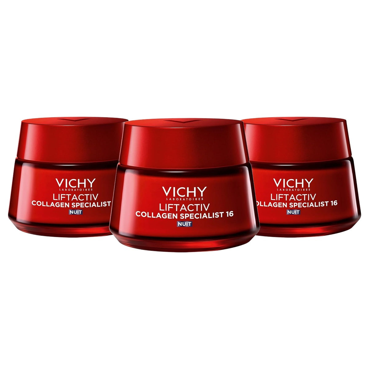 Vichy Liftactiv Collagen Specialist Nachtcrème Alle Huidtypes 50 ml - 3-pack