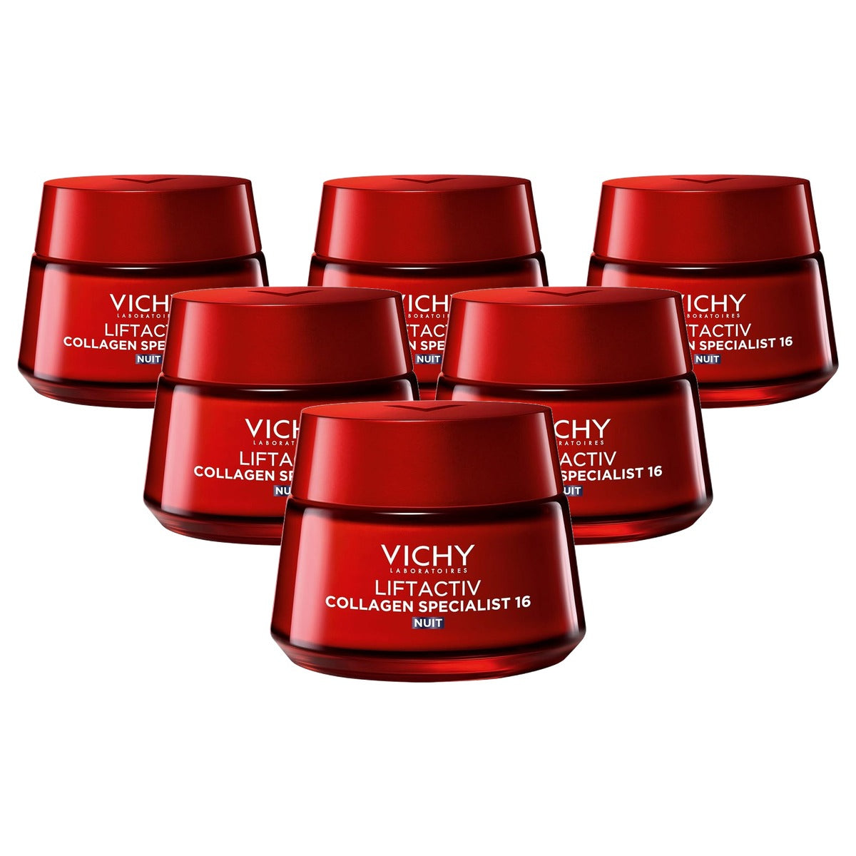 Vichy Liftactiv Collagen Specialist Nachtcrème Alle Huidtypes 50 ml - 6-pack