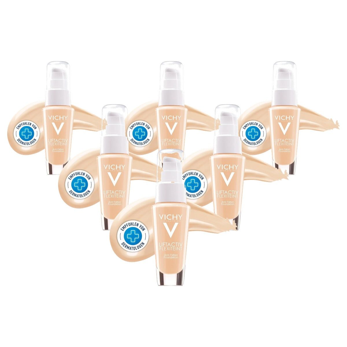 Vichy Liftactiv Flexilteint SPF20 Make-up tegen Rimpels 30 ml - 6-pack