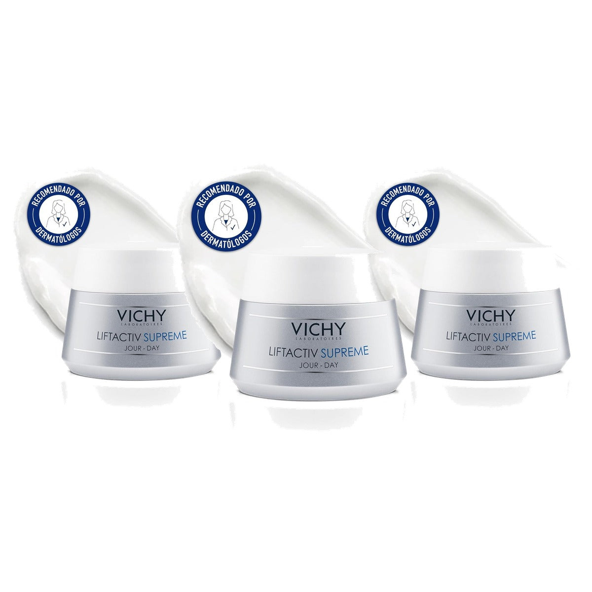 Vichy Liftactiv Hyaluron Anti-Rimpel Dagcrème Normale tot Gemengde Huid 50 ml - 3-pack