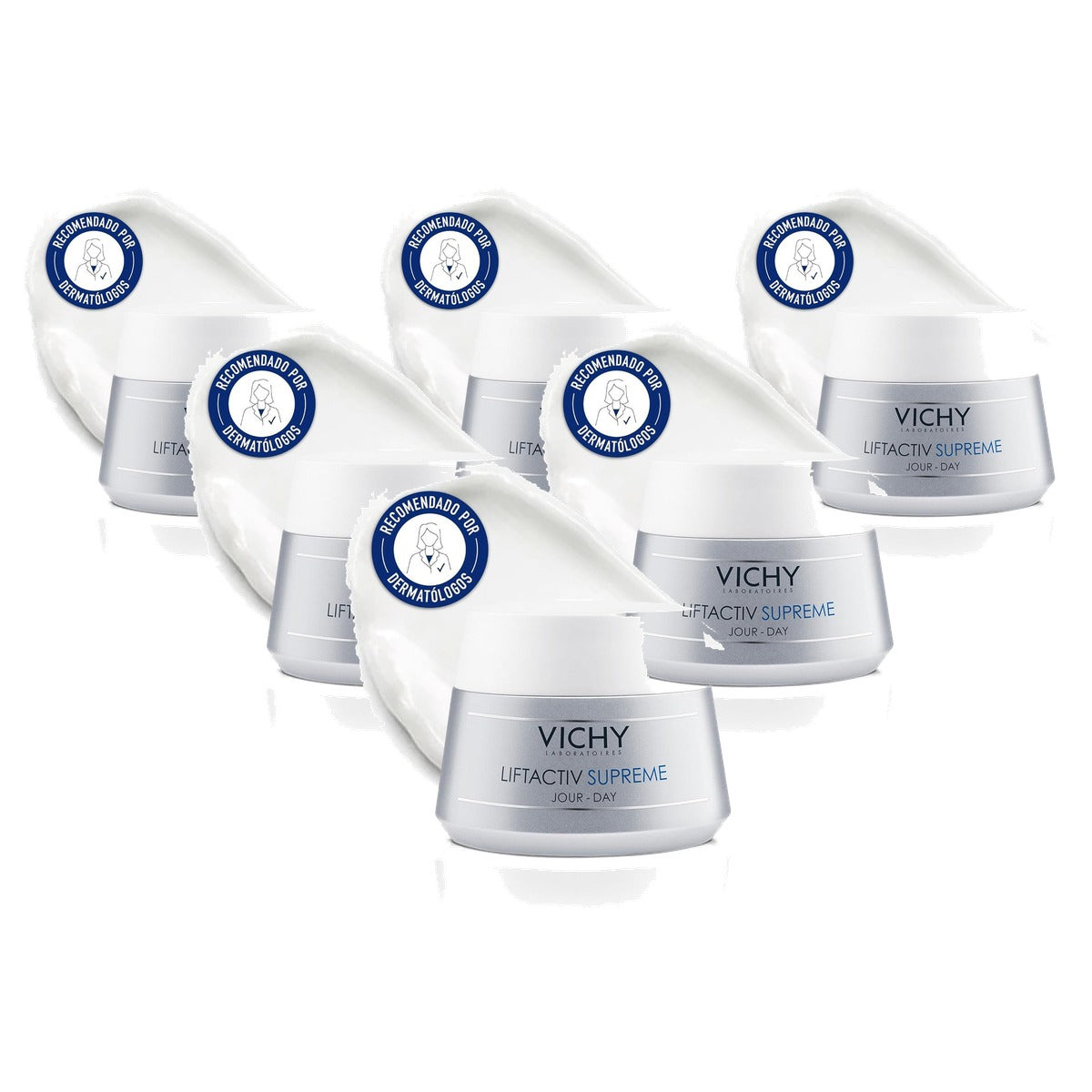 Vichy Liftactiv Hyaluron Anti-Rimpel Dagcrème Normale tot Gemengde Huid 50 ml - 6-pack