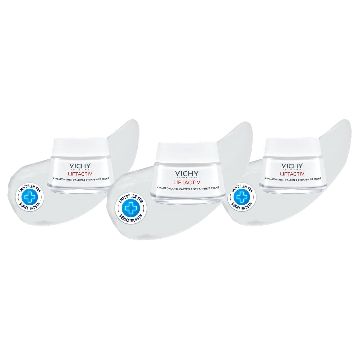 Vichy Liftactiv Hyaluron Anti-Rimpel Dagcrème voor Droge Huid, 50 ml - 3-pack