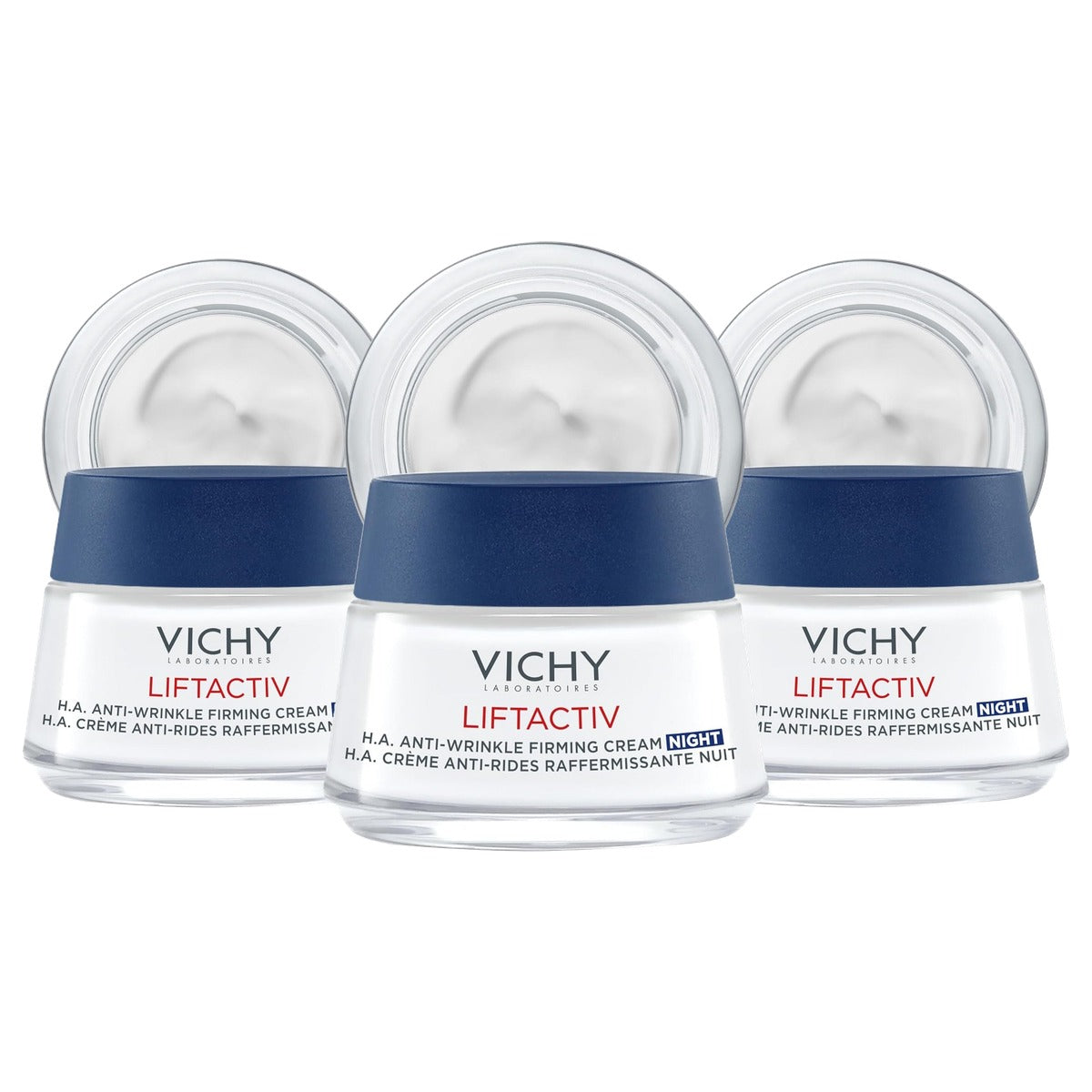 Vichy Liftactiv Hyaluron Anti-rimpel en Stevigheid Nachtcrème 50 ml - 3-pack