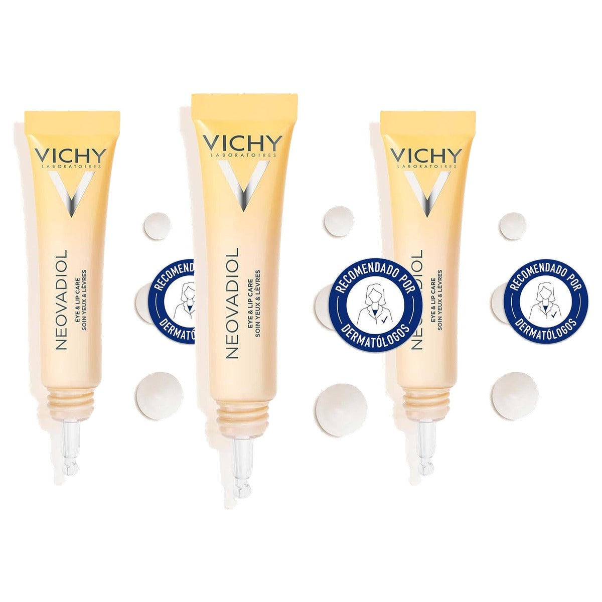 Vichy Neovadiol Anti-aging Crème voor Oog- en Lipcontouren 15 ml - 3-pack