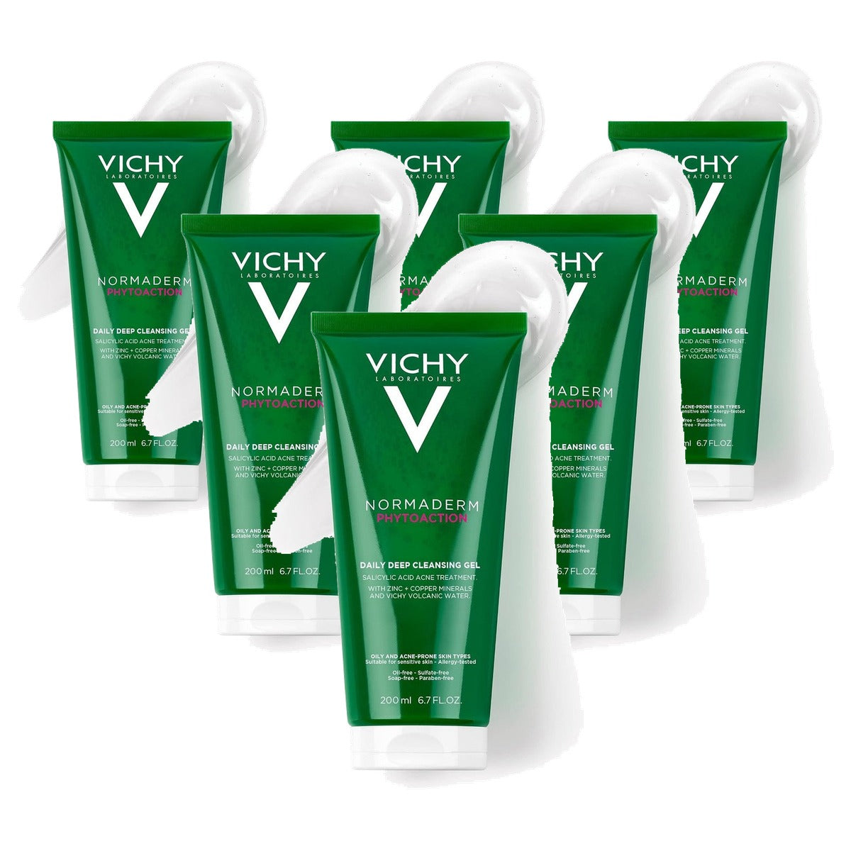 Vichy Normaderm Fytosolution Reinigingsgel 200 ml - 6-pack