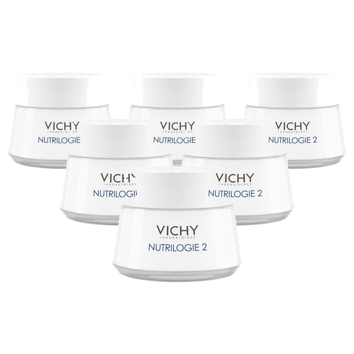 Vichy Nutrilogie 2 Rijke Gezichtscrème voor Zeer Droge Huid 50 ml - 6-pack