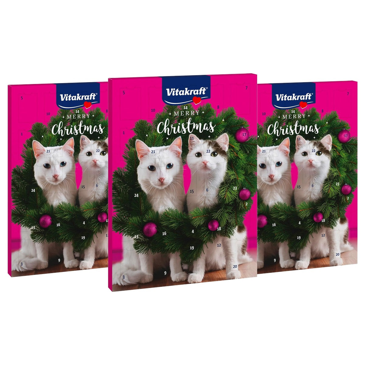 Vitakraft Adventskalender voor Katten Kerstmis 2024 363 g - 3-pack