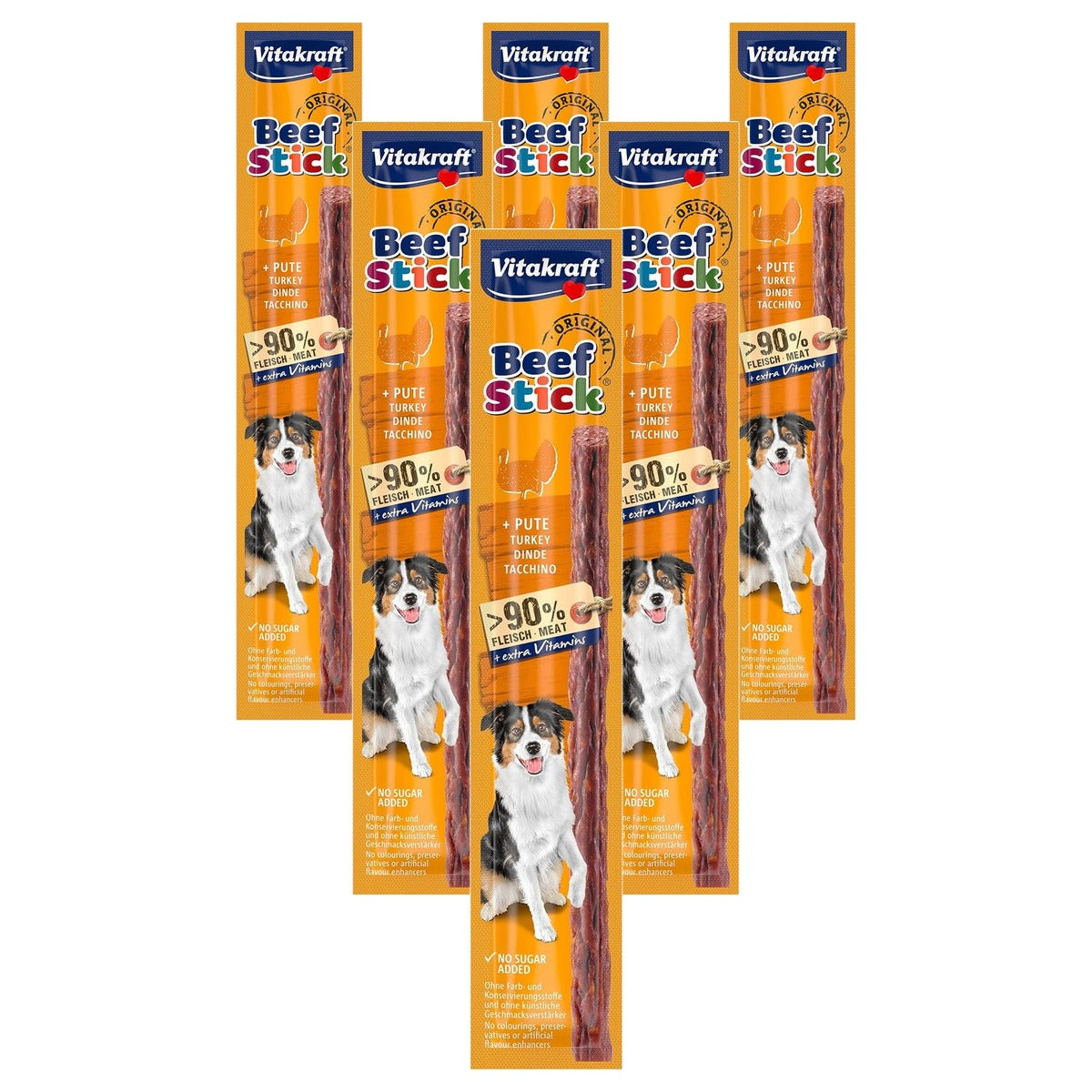 Vitakraft Beef Stick hondensnack kalkoen 1 x 12 g - 6-pack