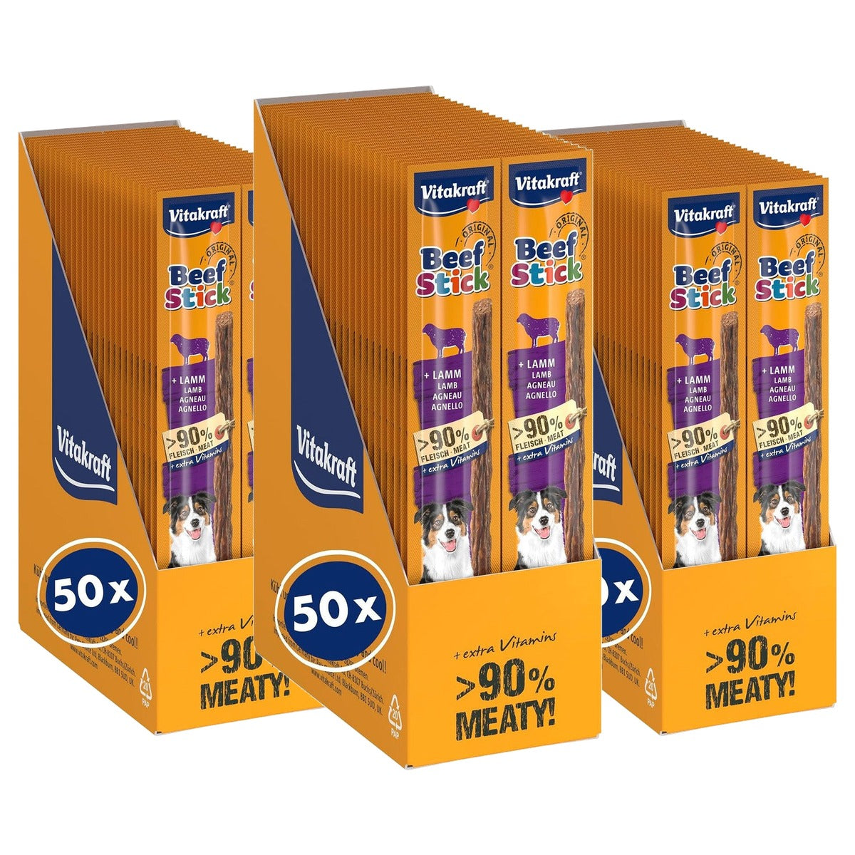 Vitakraft Beef Stick hondensnack lam 50 x 12 g - 3-pack