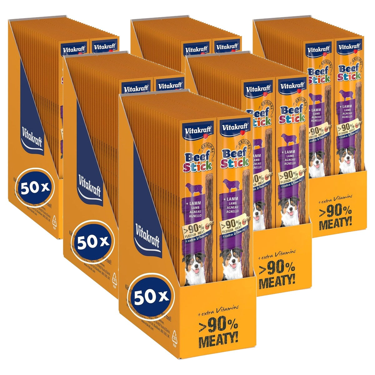 Vitakraft Beef Stick hondensnack lam 50 x 12 g - 6-pack