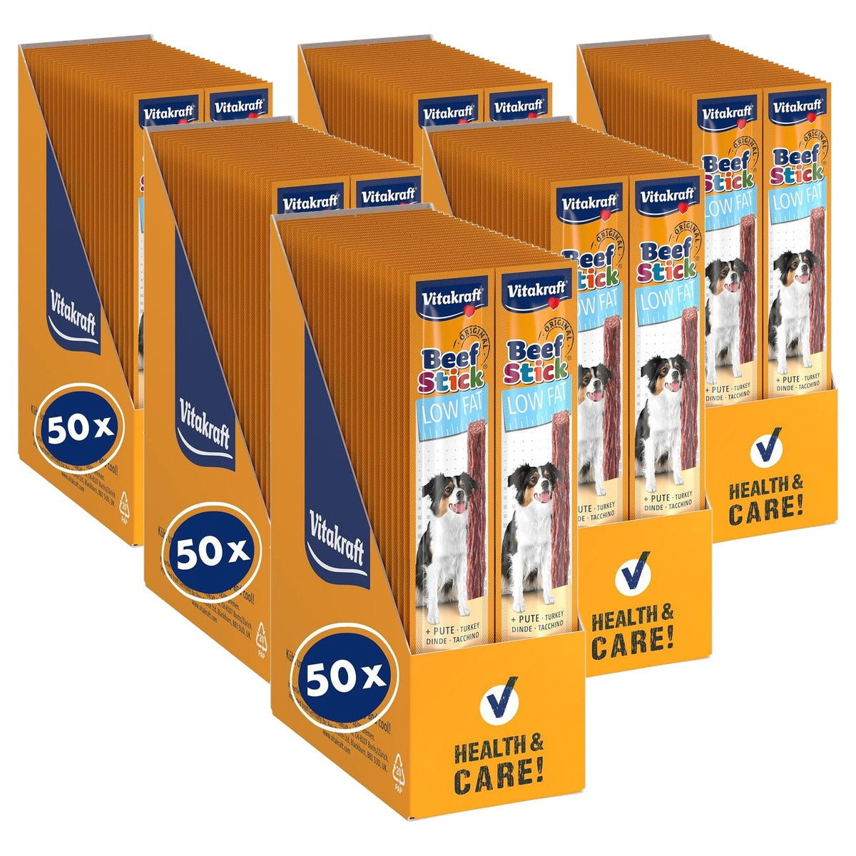 Vitakraft Beef Stick Low Fat hondensnack 50 x 12 g - 6-pack