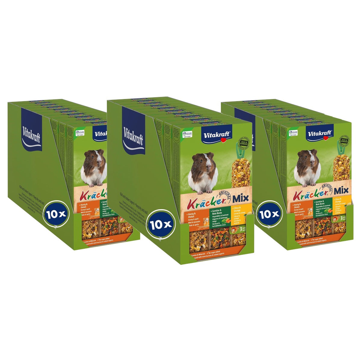 Vitakraft Cracker-mix caviasnack 10 x 168 g - 3-pack