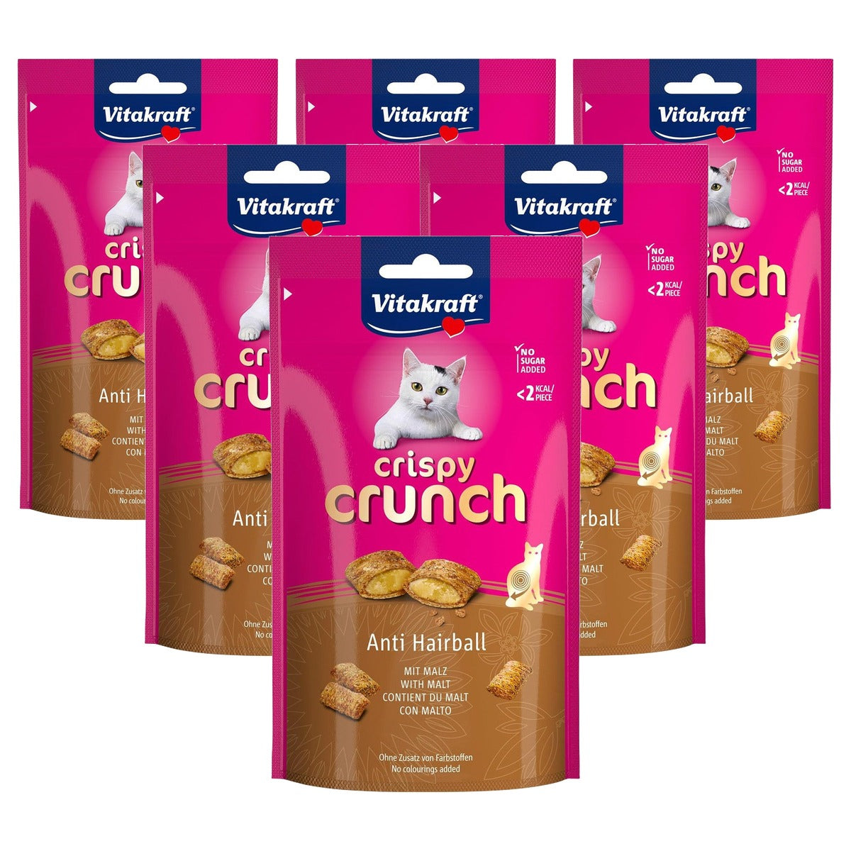 Vitakraft Crispy Crunch kattensnack mout - 6-pack