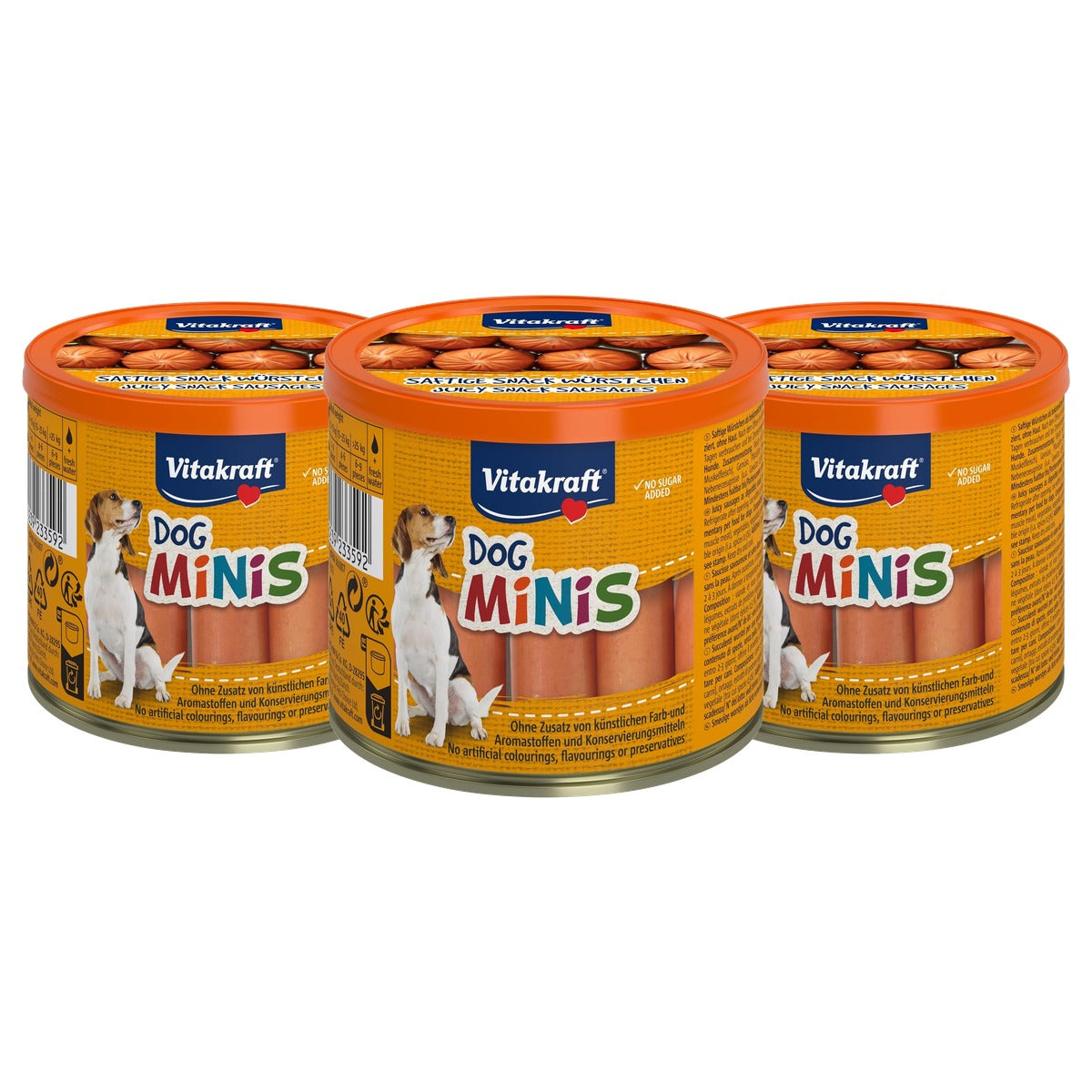 Vitakraft Dog Minis hondensnack gevogelte en varkensvlees 1 x 120 g - 3-pack