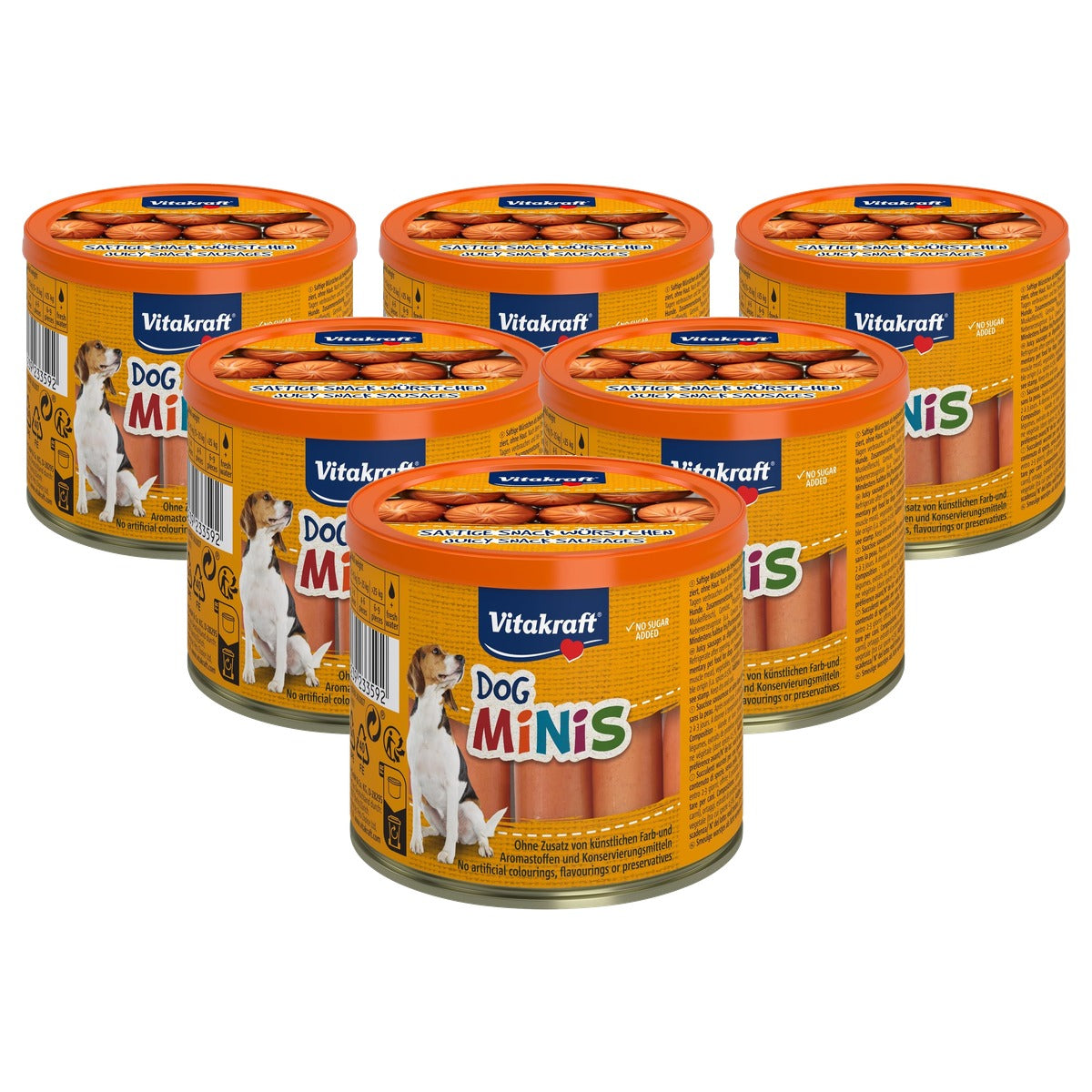 Vitakraft Dog Minis hondensnack gevogelte en varkensvlees 1 x 120 g - 6-pack