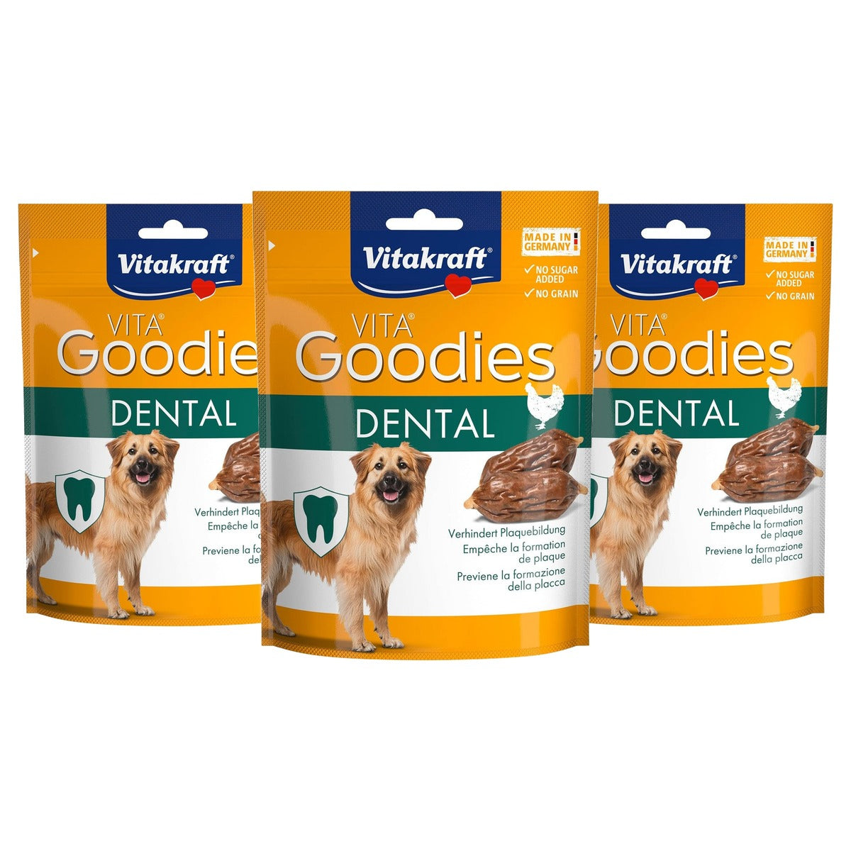 Vitakraft Goodies Dental hondensnack algen 1 x 60 g - 3-pack
