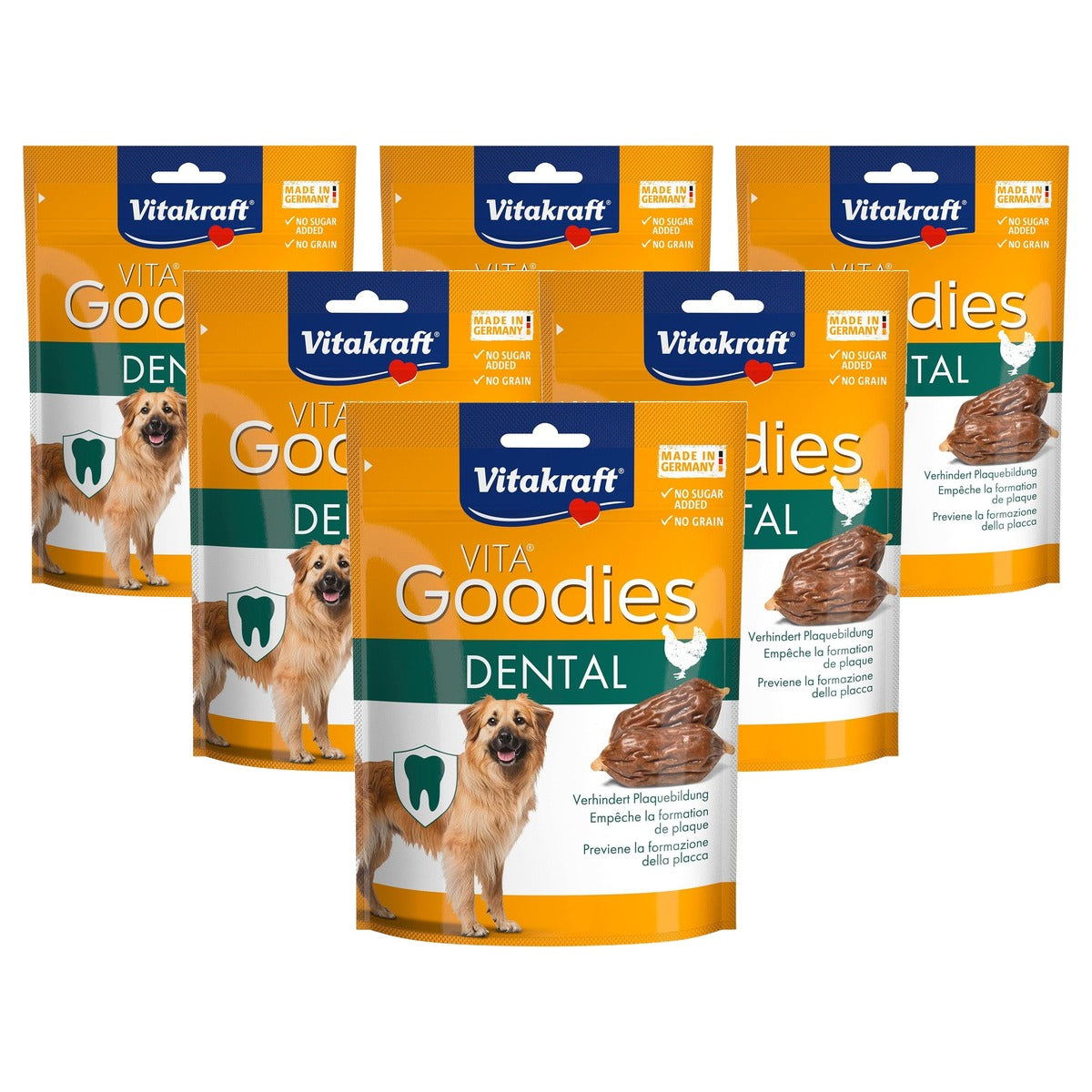 Vitakraft Goodies Dental hondensnack algen 1 x 60 g - 6-pack