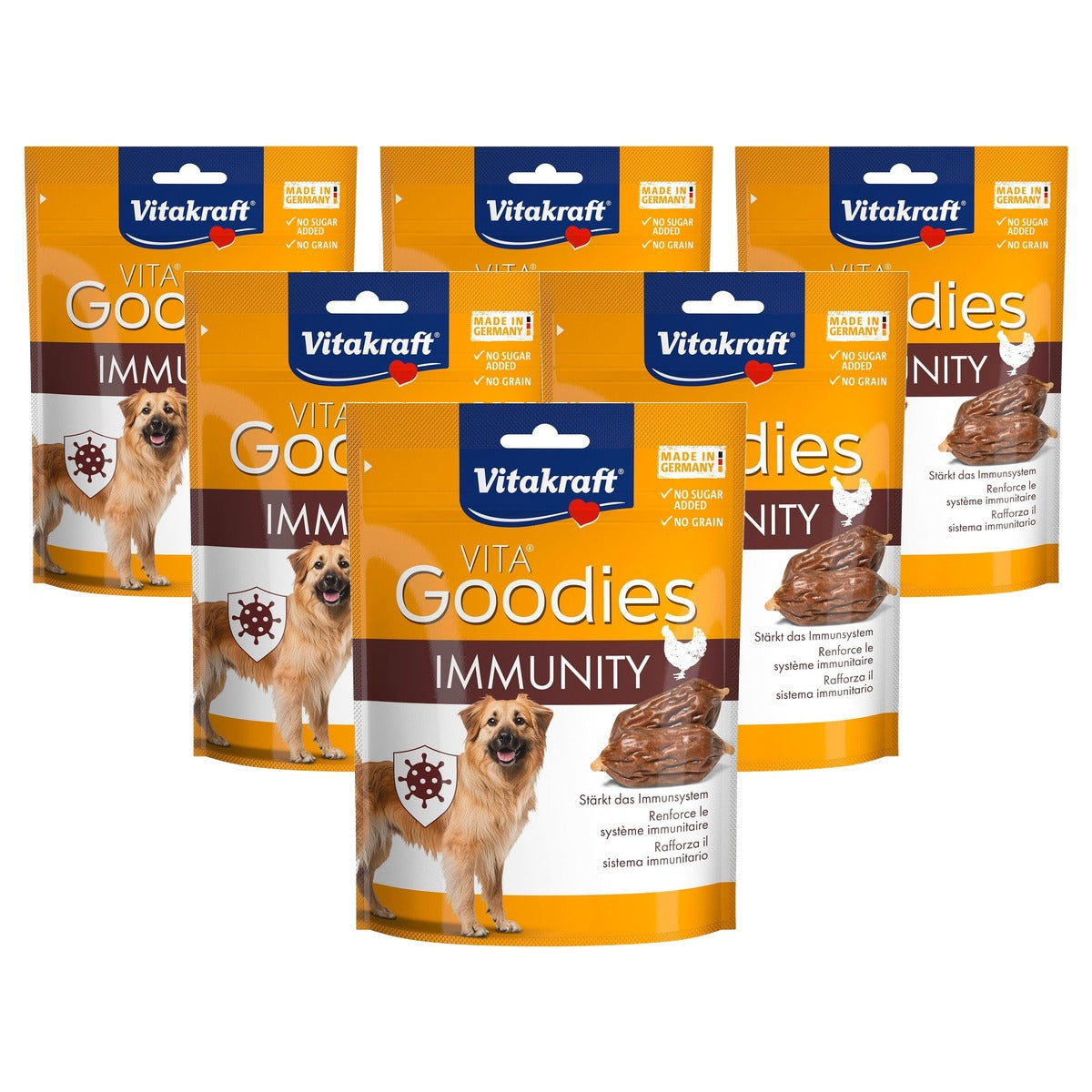 Vitakraft Goodies Immunity hondensnack postbiotica 1 x 60 g - 6-pack