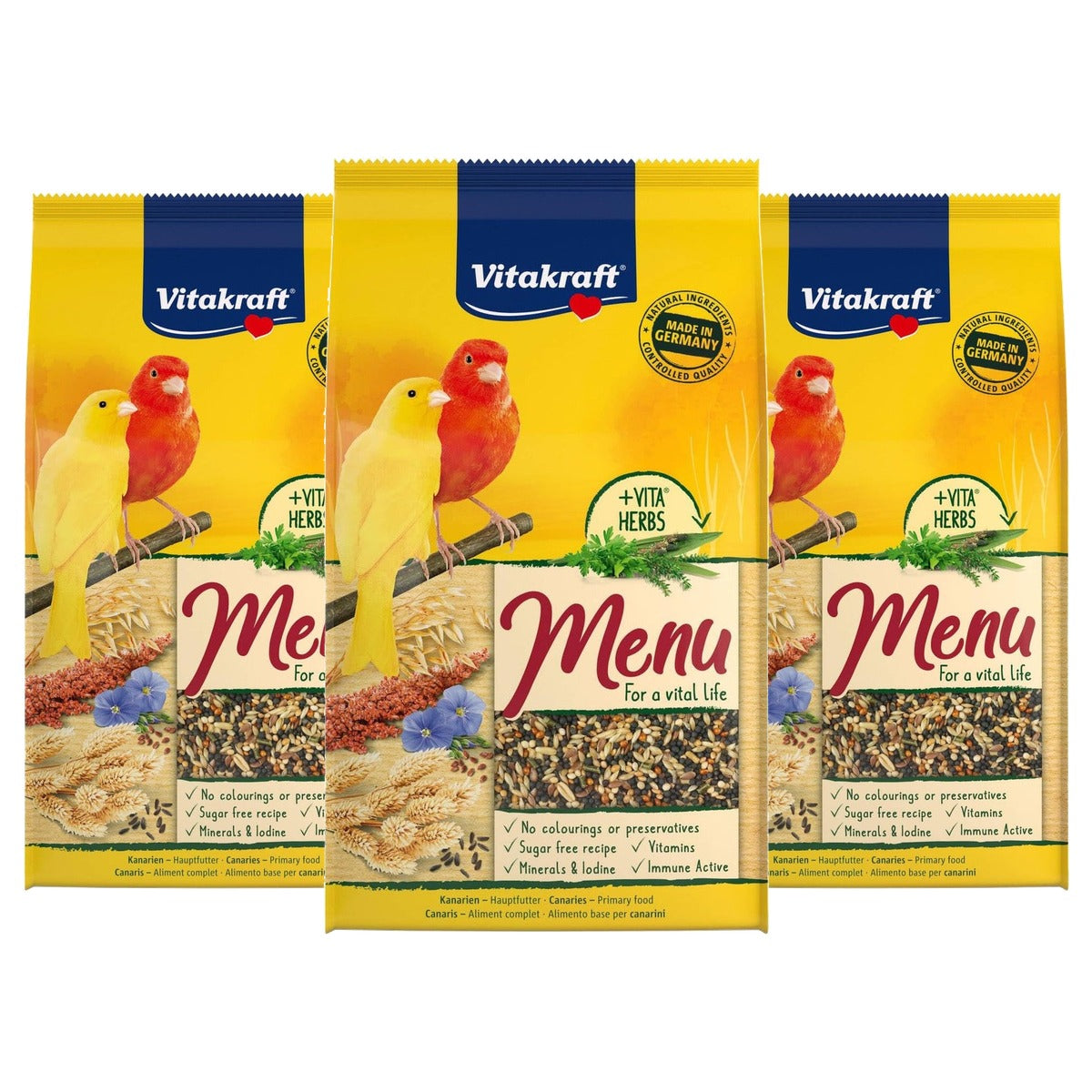 Vitakraft Kanaries Menu 1 kg - 3-pack