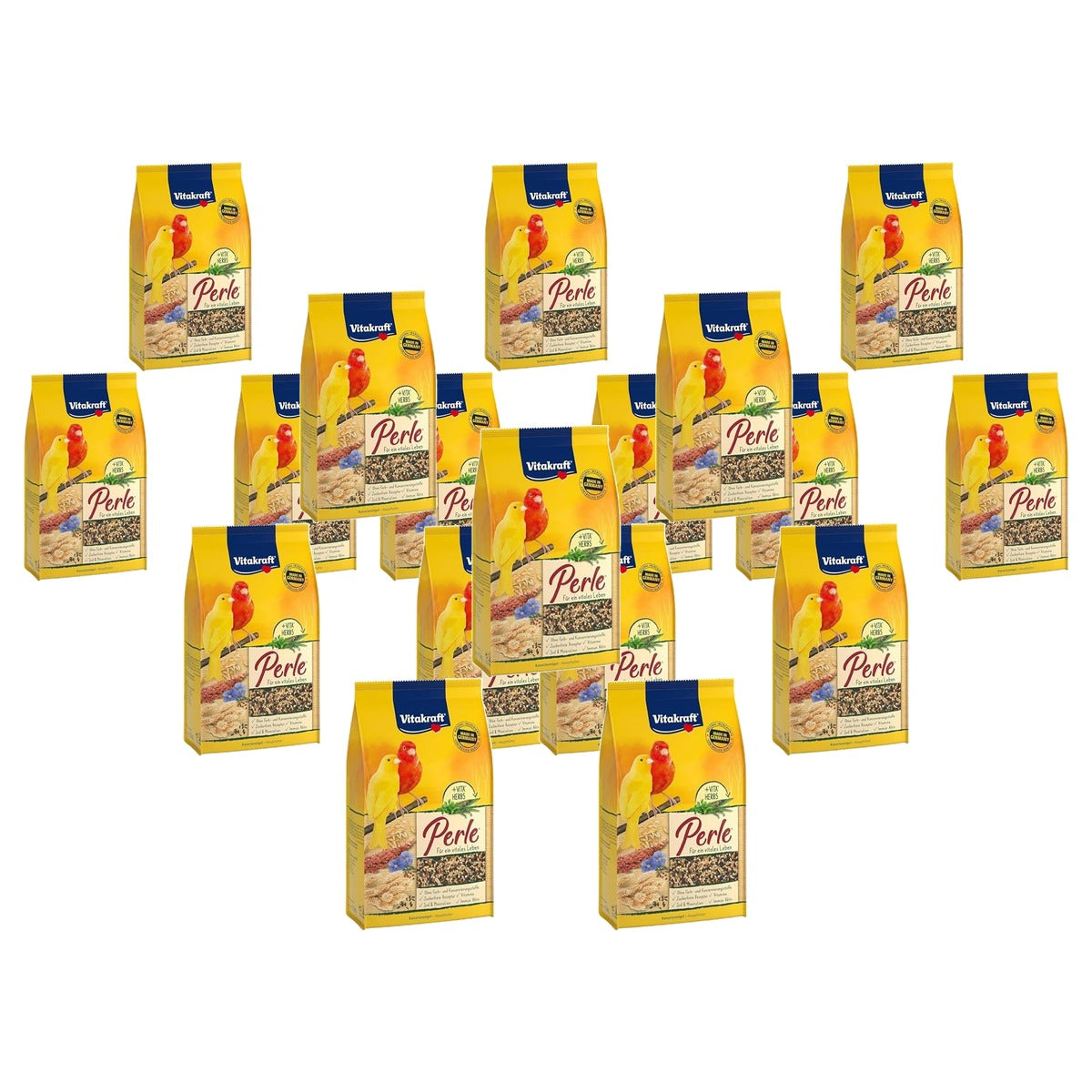 Vitakraft Kanaries Parel Voer voor Kanaries met Granen en Lijnzaad 3 x 1 kg - 6-pack
