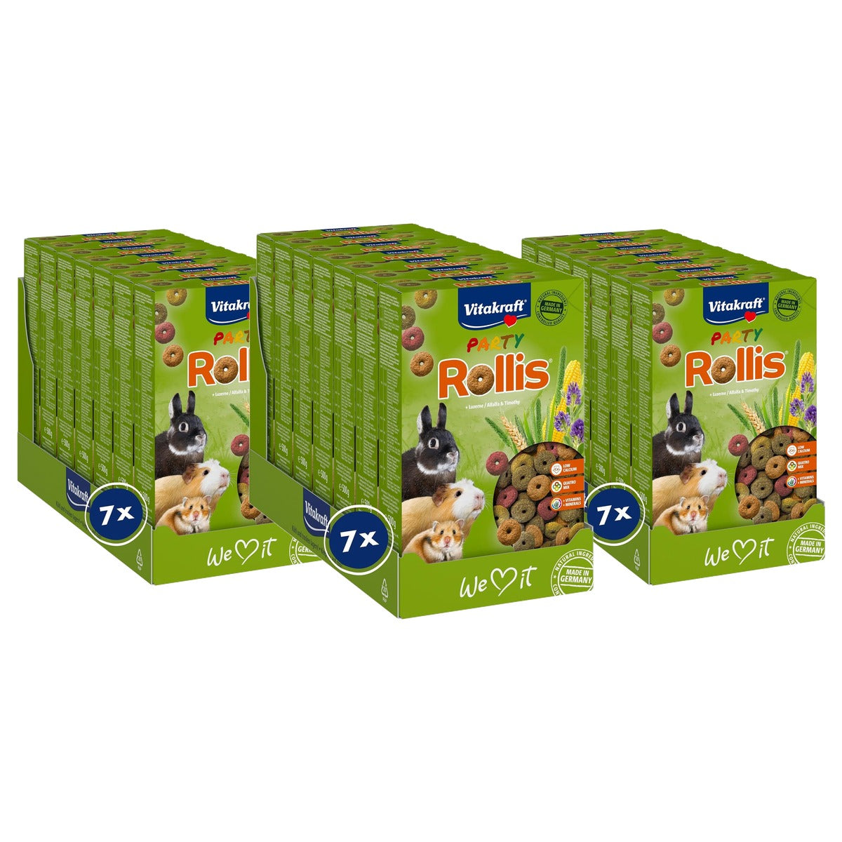 Vitakraft Rollis knaagdiersnack luzerne 7 x 500 g - 3-pack