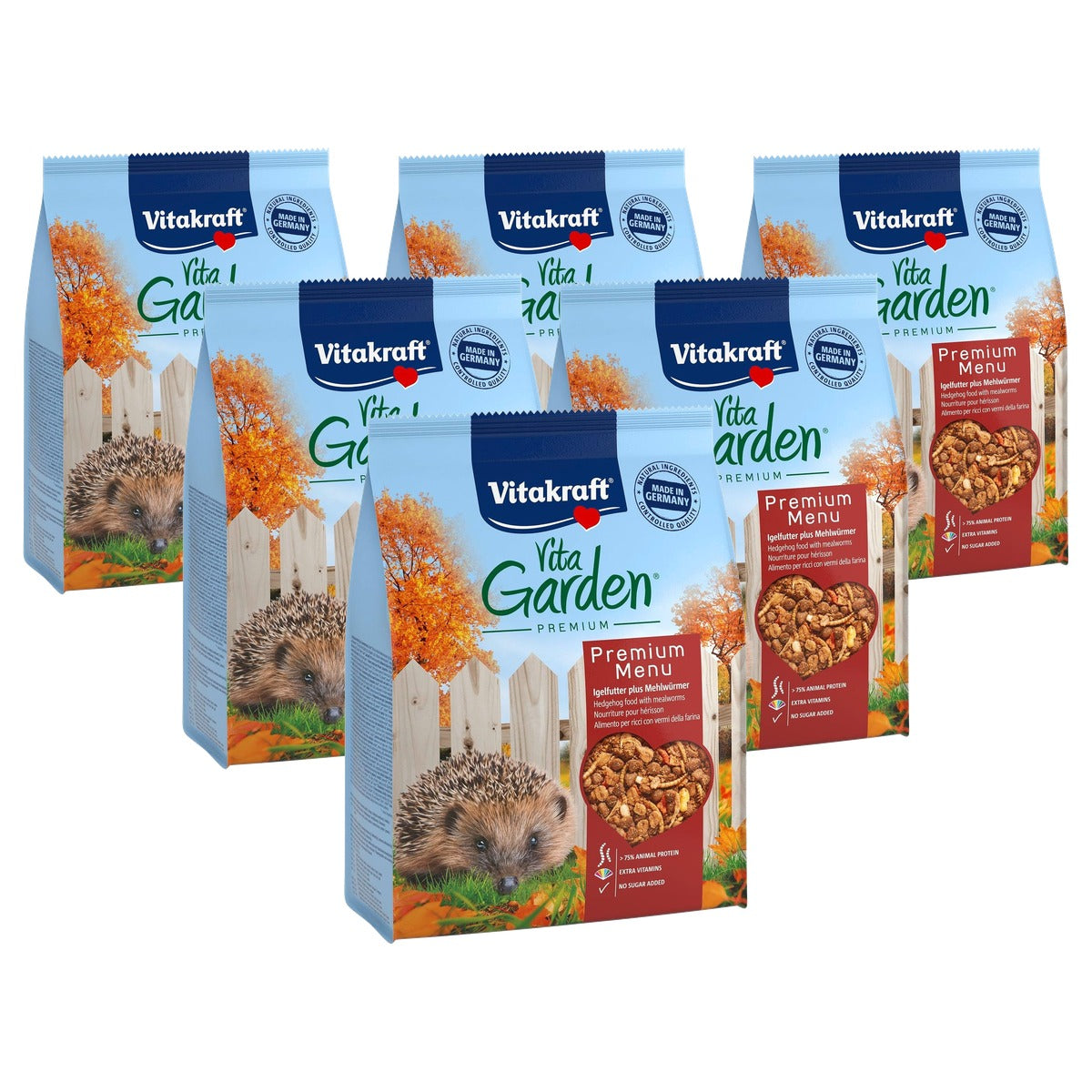 Vitakraft Vita Garden droogvoer egel insecten 1 x 2,5 kg - 6-pack