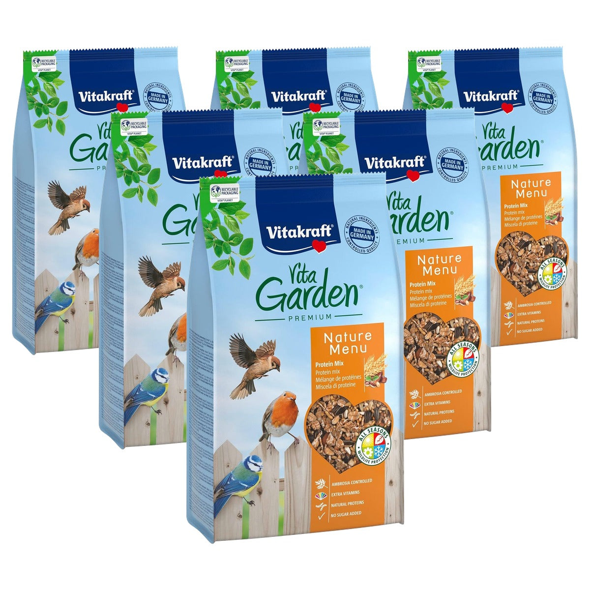 Vitakraft Vita Garden vogelvoer wilde vogels 1 x 1 kg - 6-pack