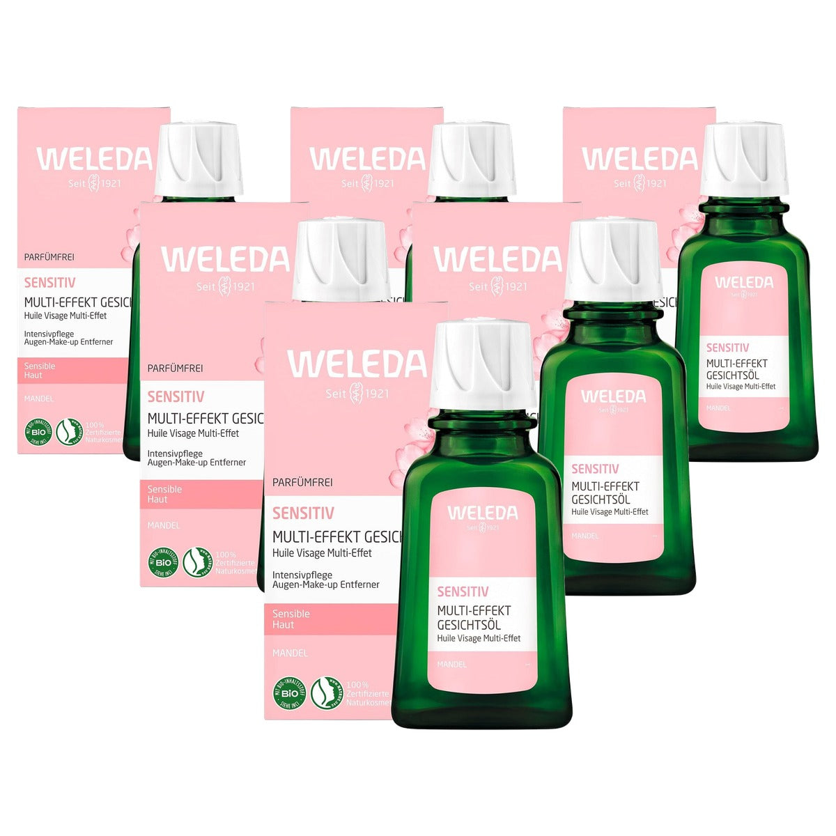 Weleda Amandel Gevoelige Gezichtsolie Kalmerend 50 ml - 6-pack