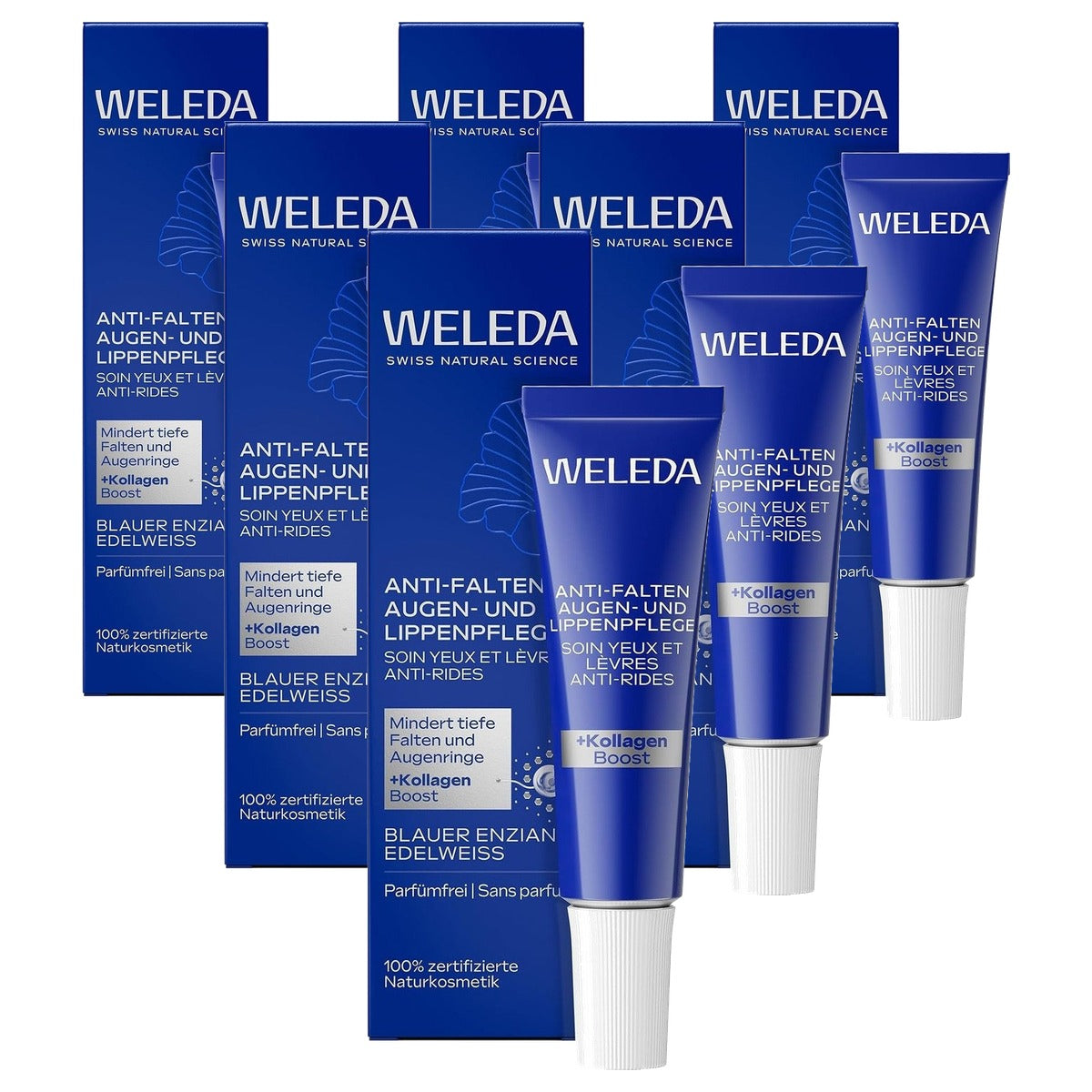 Weleda Anti-rimpel Oog- en Lipverzorging Blauwe Gentiaan 10 ml - 6-pack