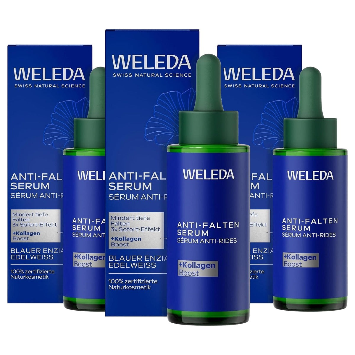 Weleda Anti-rimpelserum Blauwe Gentiaan & Edelweiss 30 ml - 3-pack