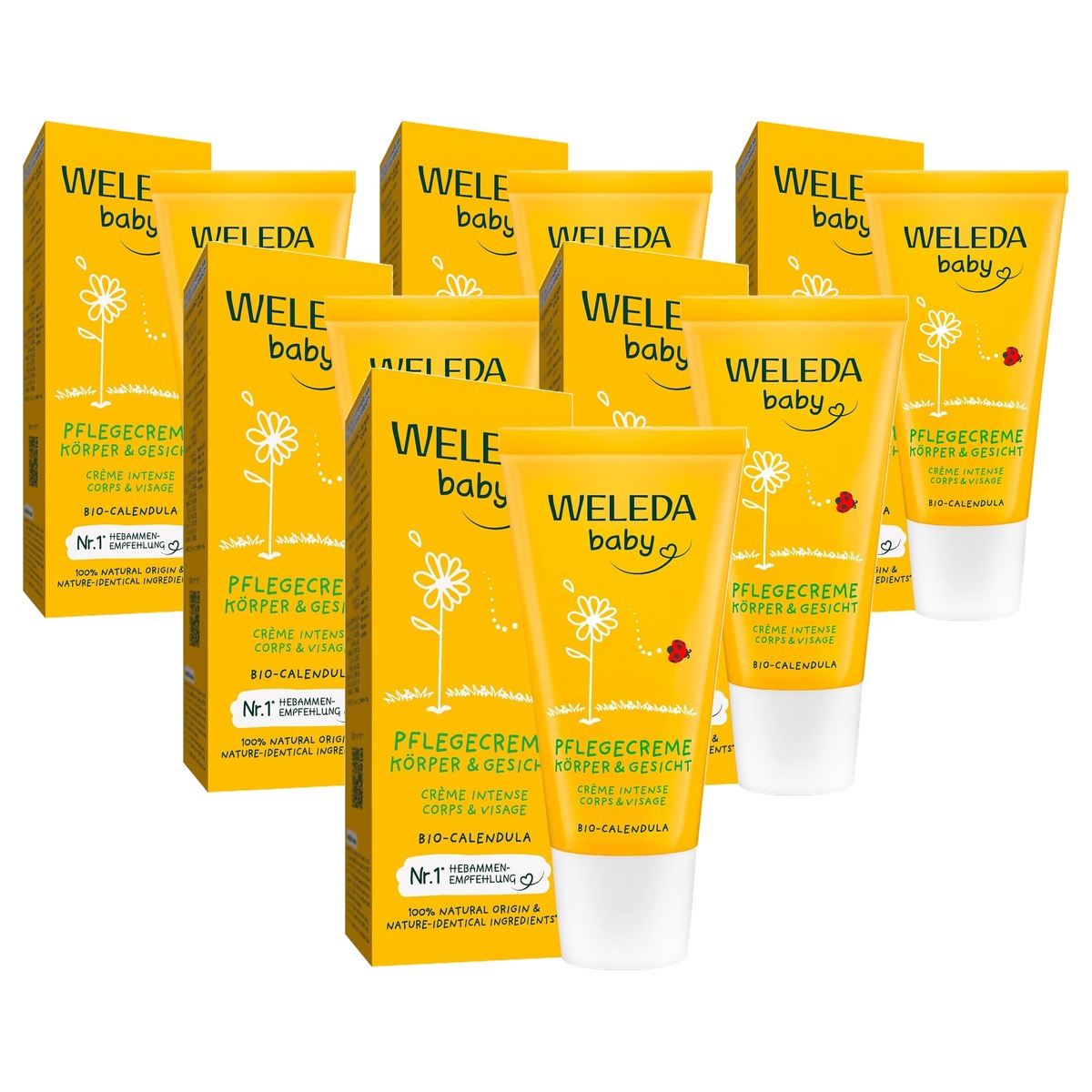 Weleda Bio Baby Calendula Verzorgende Crème 30 ml - 6-pack