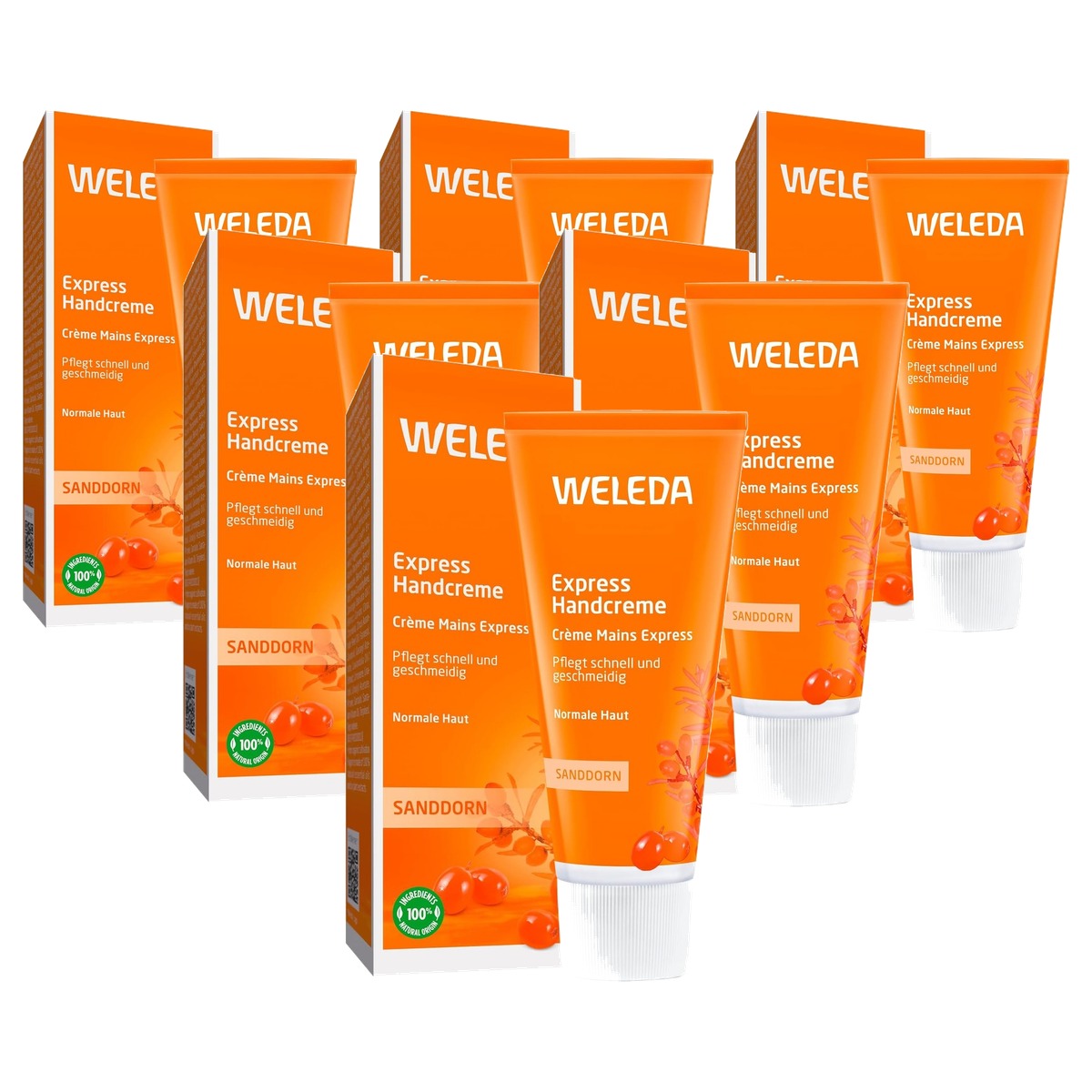 Weleda Bio Express Handcrème Duindoorn 50 ml - 6-pack