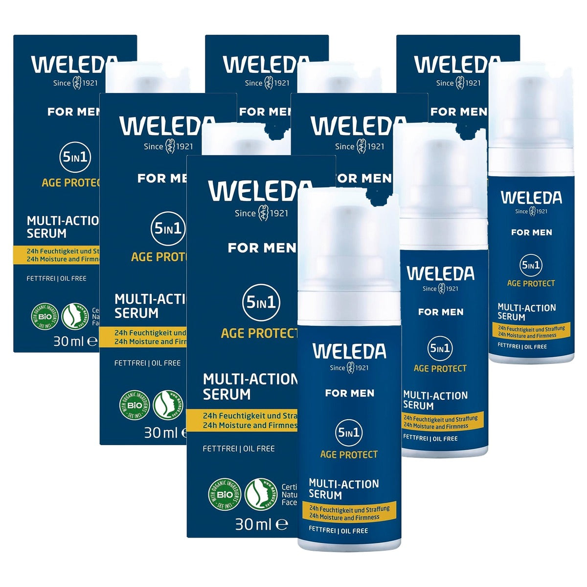 Weleda for Men 5-in-1 Multi Action Serum 30 ml - 6-pack