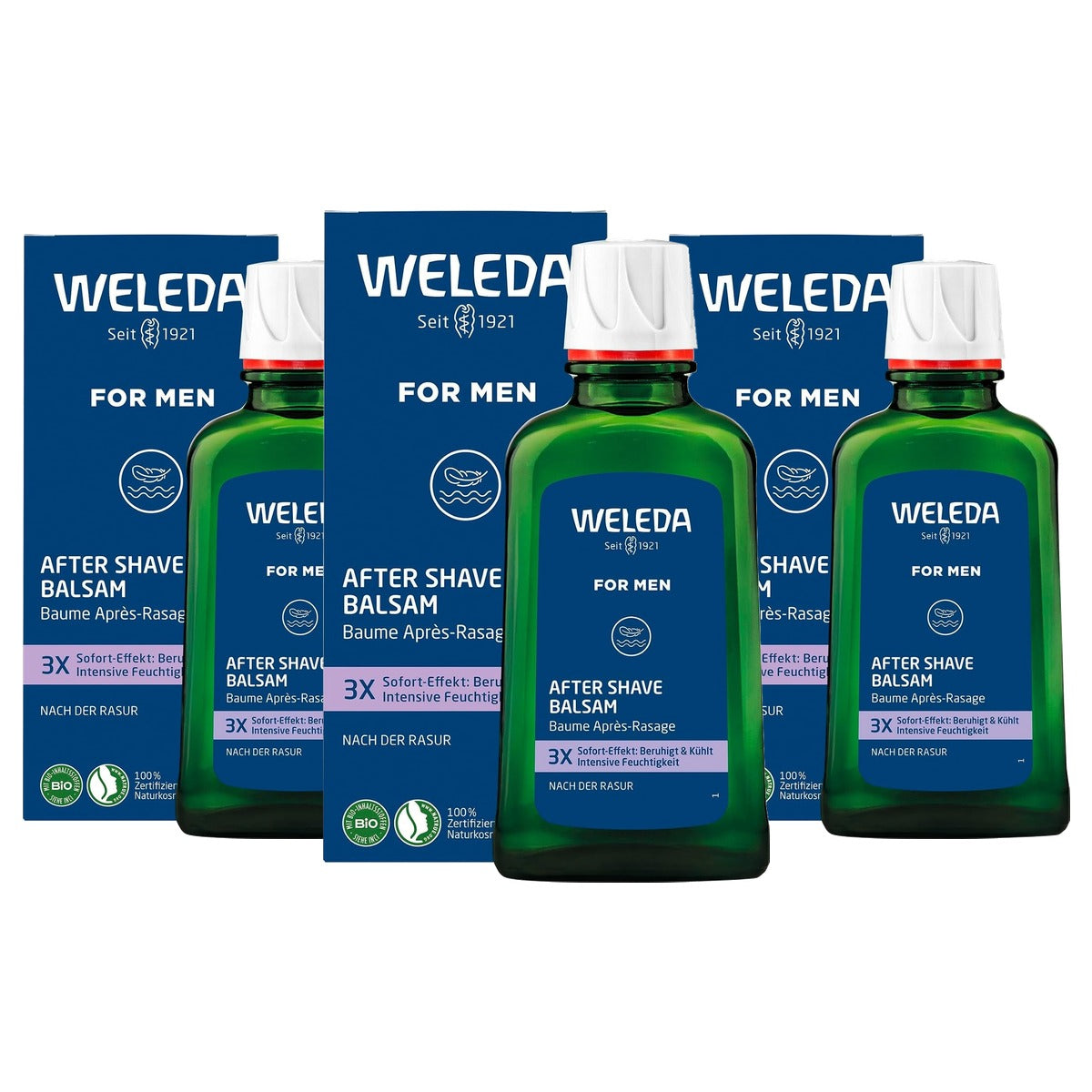 Weleda for Men Aftershave Balsem 100 ml - 3-pack