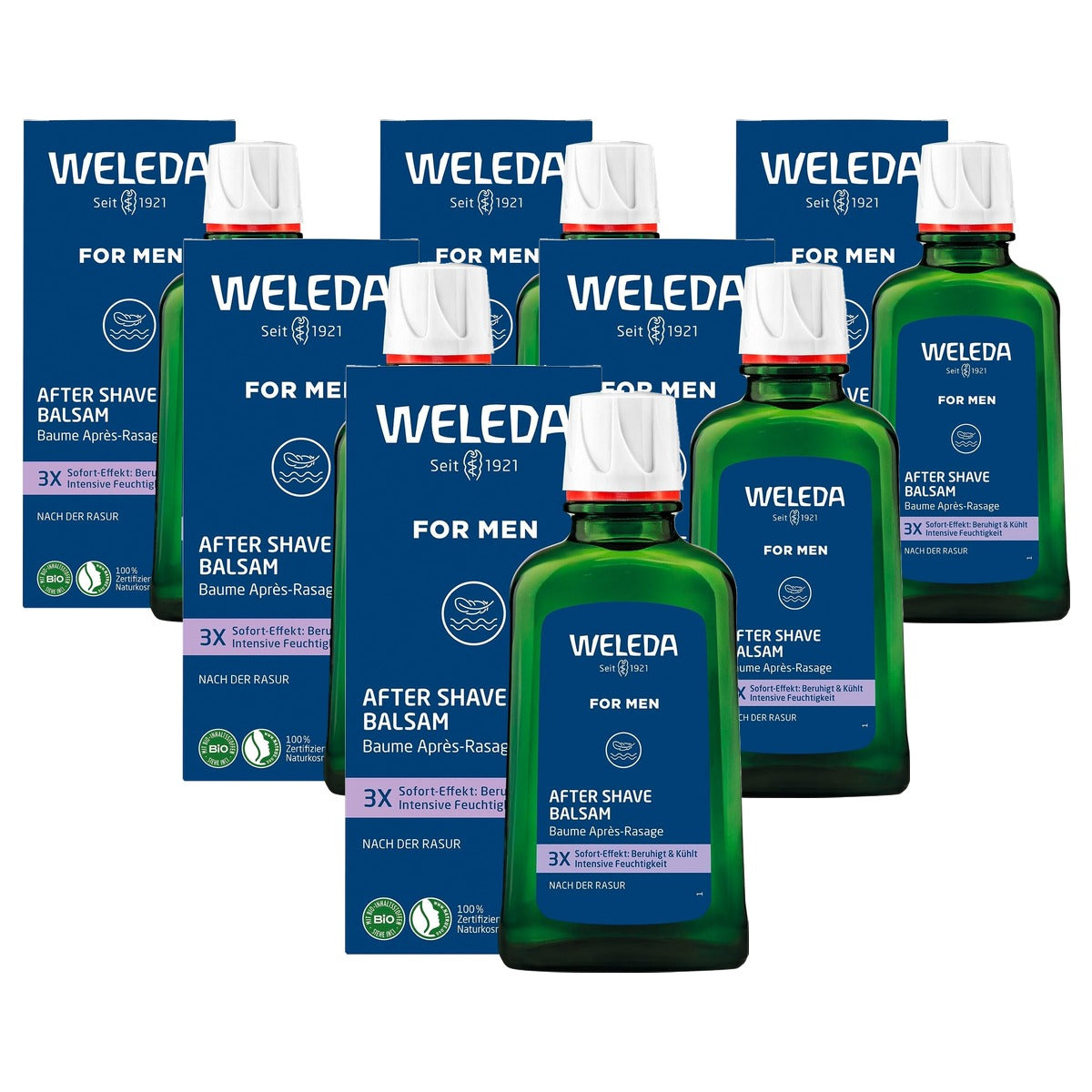 Weleda for Men Aftershave Balsem 100 ml - 6-pack