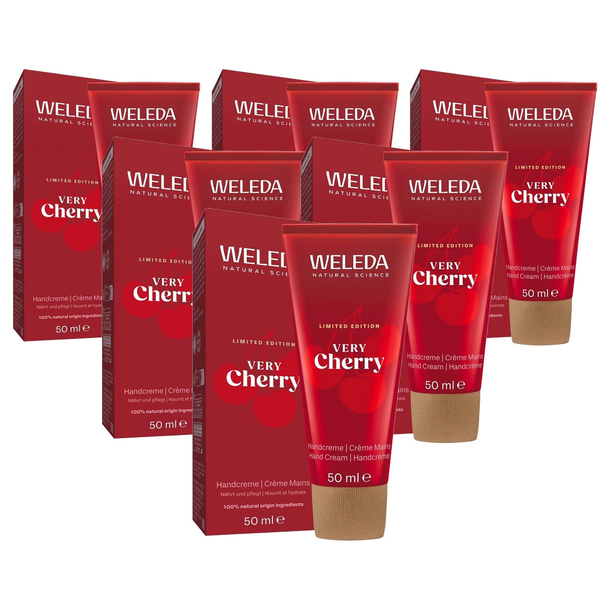 Weleda Bio Very Cherry Handcrème Limited Edition 50 ml - 6-pack