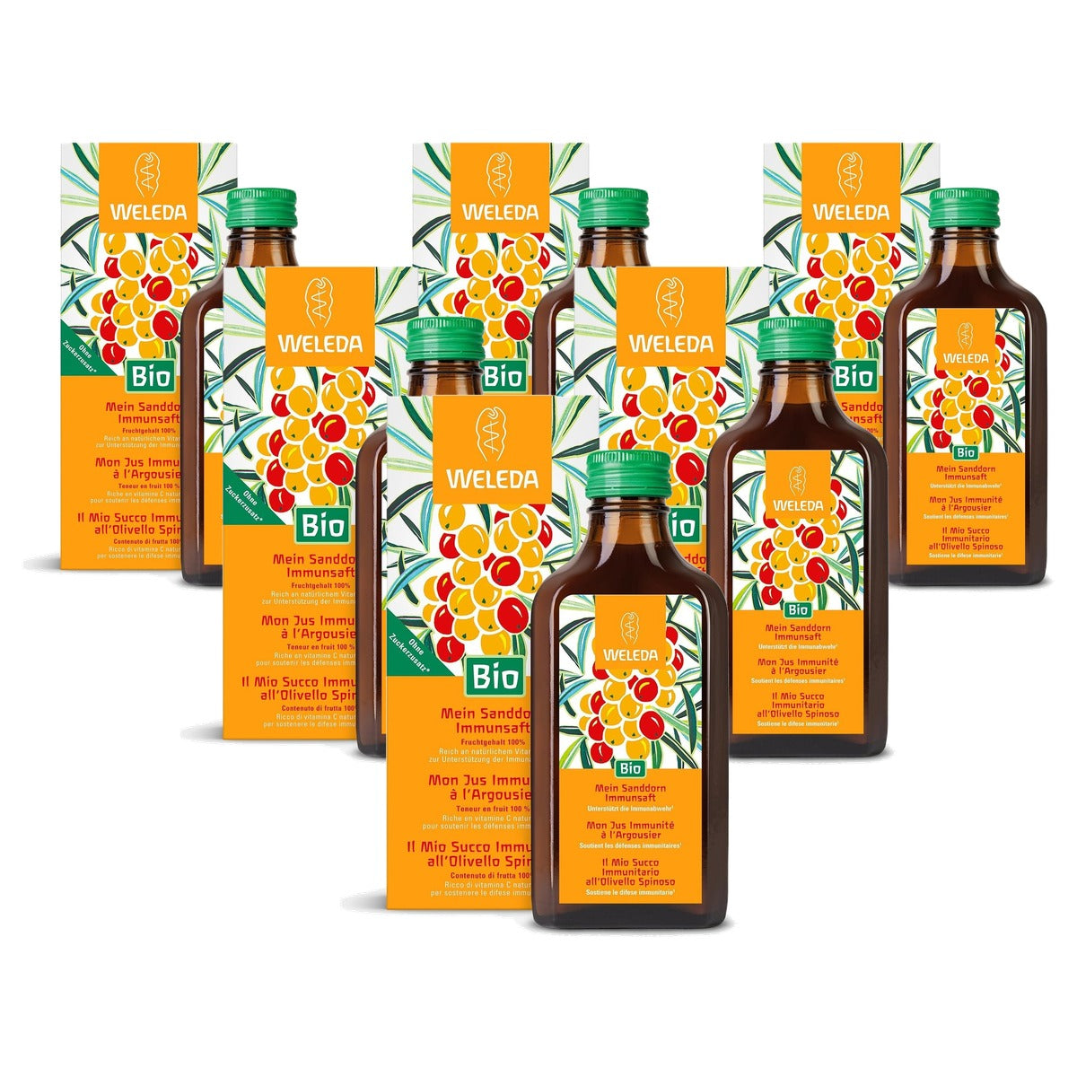 Weleda Biologische Duindoorn Immuunsap - 6-pack