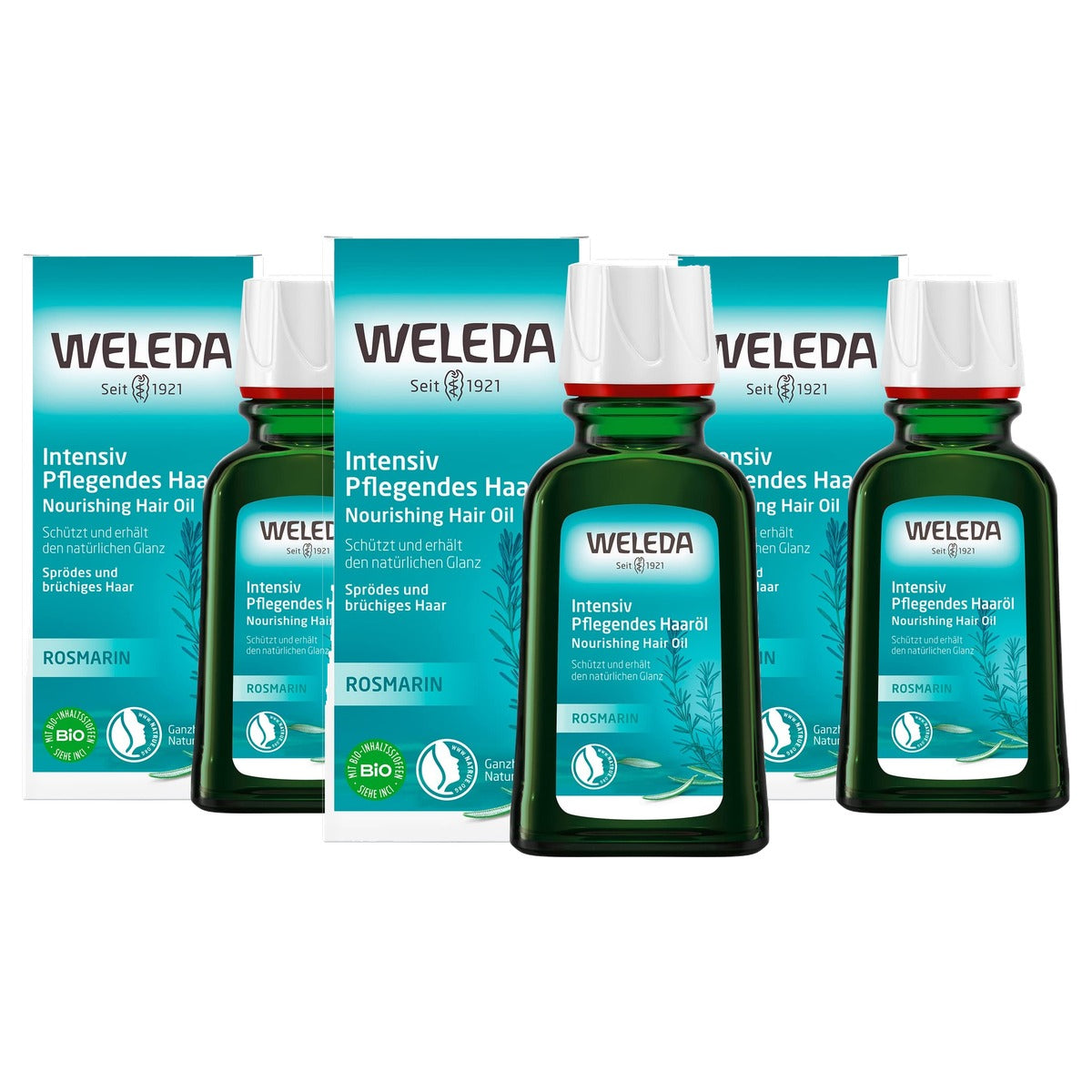 Weleda Bio Rozemarijn Haarolie 50 ml - 3-pack