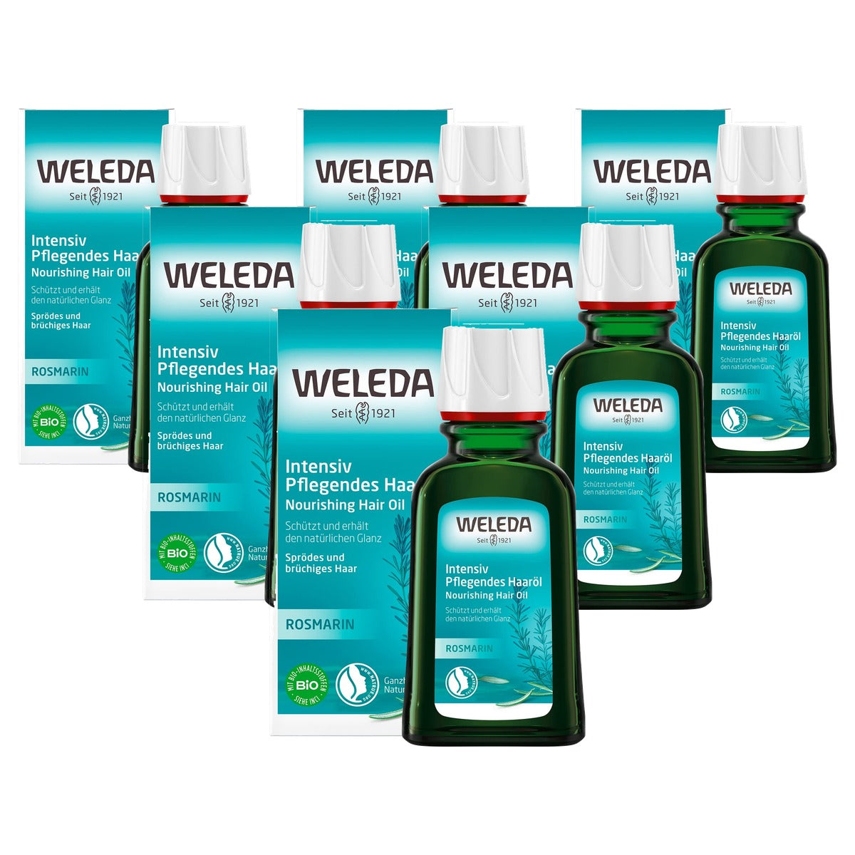 Weleda Bio Rozemarijn Haarolie 50 ml - 6-pack