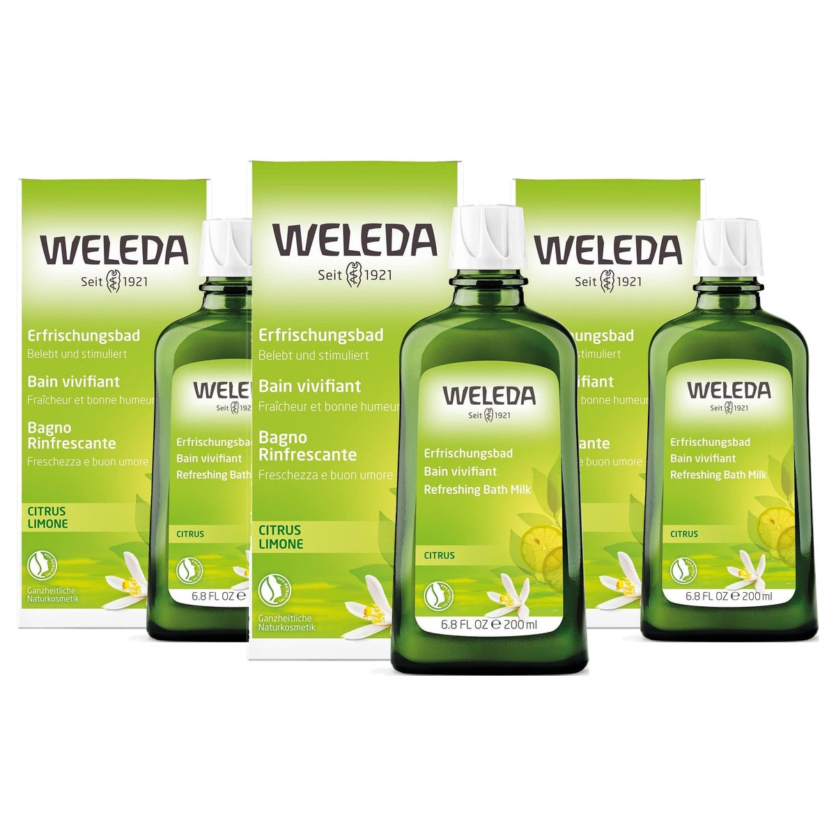 Weleda Citrus Verfrissingsbad Badessence 200 ml - 3-pack