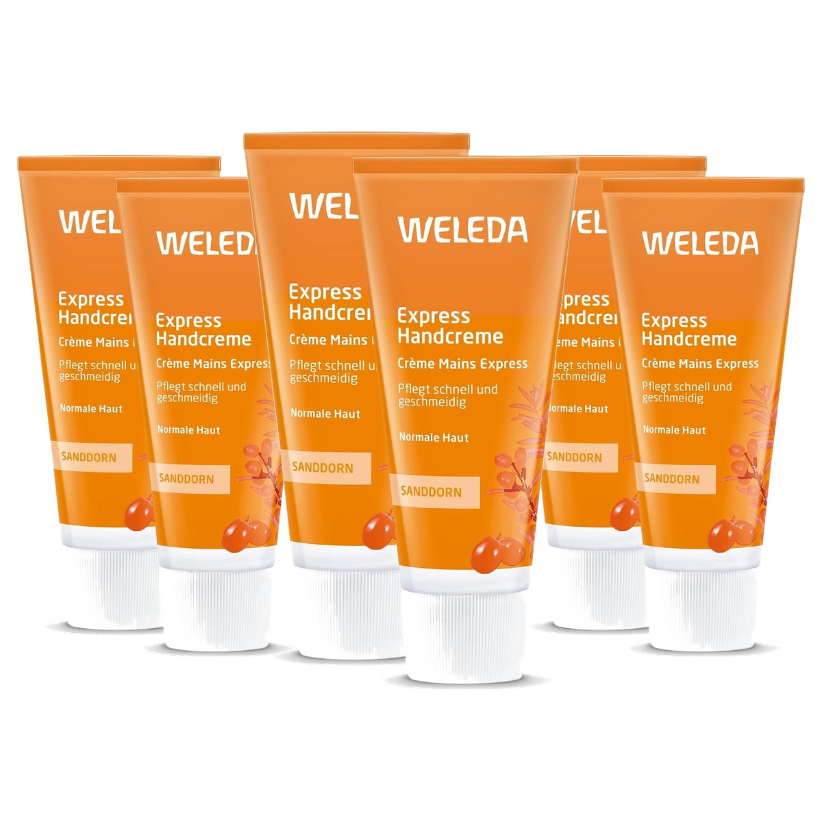 Weleda Bio Express Handcrème Duindoorn 2 stuks - 3-pack