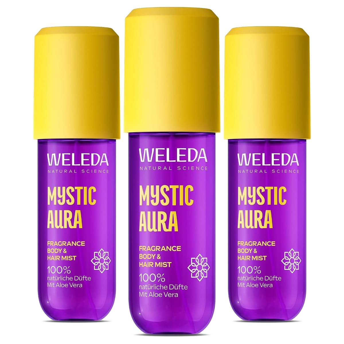 Weleda Fragrance Body & Hair Mist Mystic Aura 95 ml - 3-pack