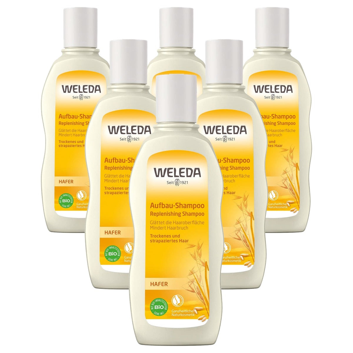 Weleda Herstellende Haver-shampoo 190 ml - 6-pack