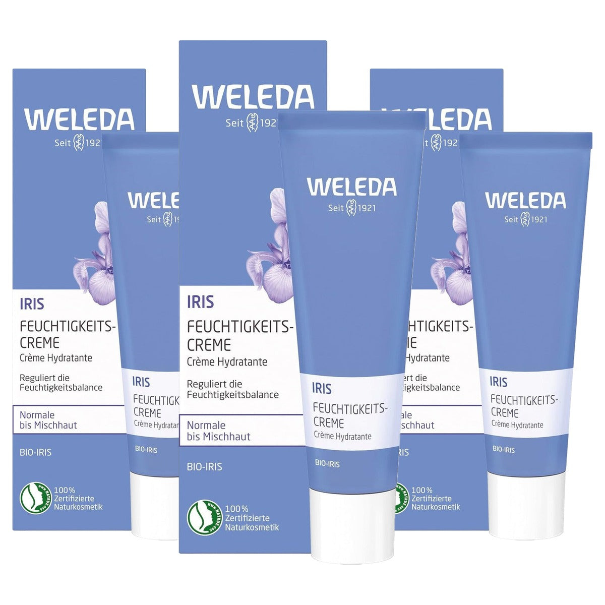 Weleda Iris Balancerende Vochtverzorging 30 ml Dag en Nacht - 3-pack