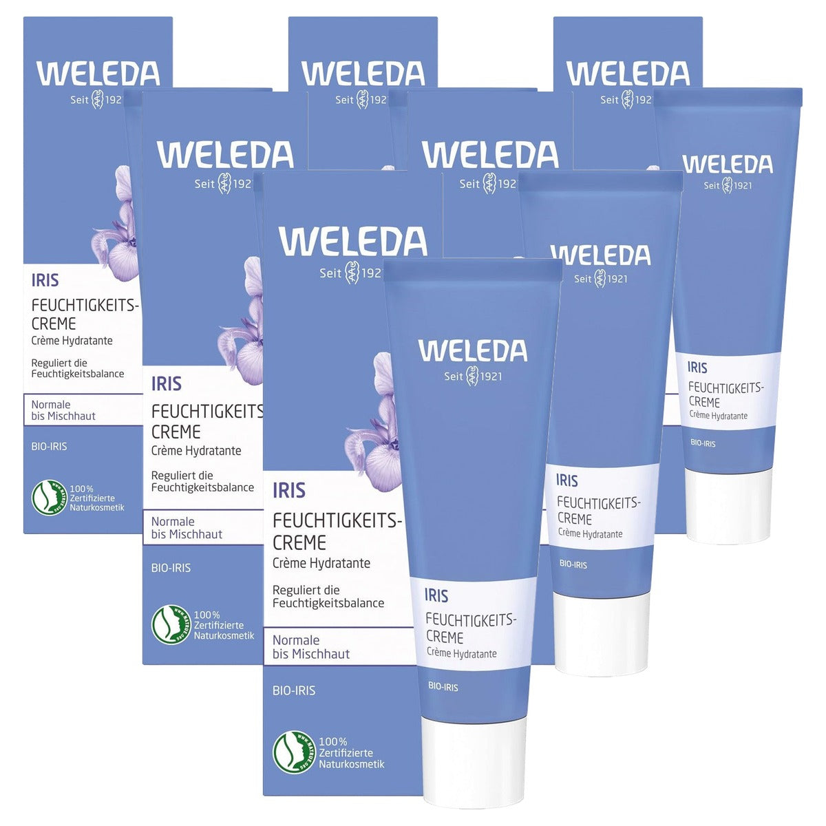Weleda Iris Balancerende Gezichtscrème Light 30 ml - 6-pack
