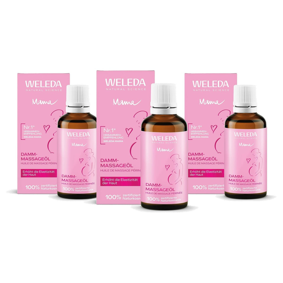 Weleda Mama Perineum Massageolie 50 ml Zwangerschap - 3-pack