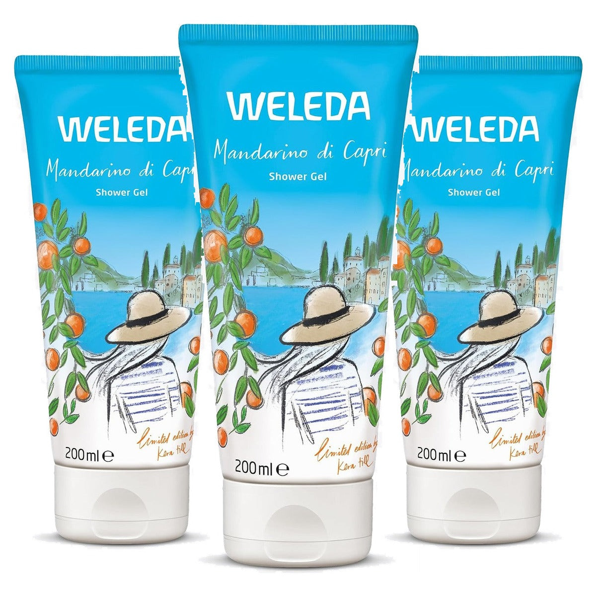 Weleda Mandarino di Capri Douchegel Limited Edition 200 ml - 3-pack